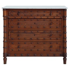 Antique 19th Century French Commode with Marble Top