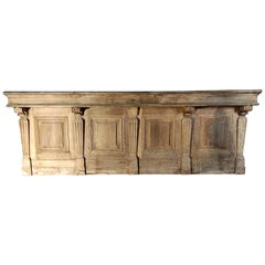 Antique 19th Century French Store Counter