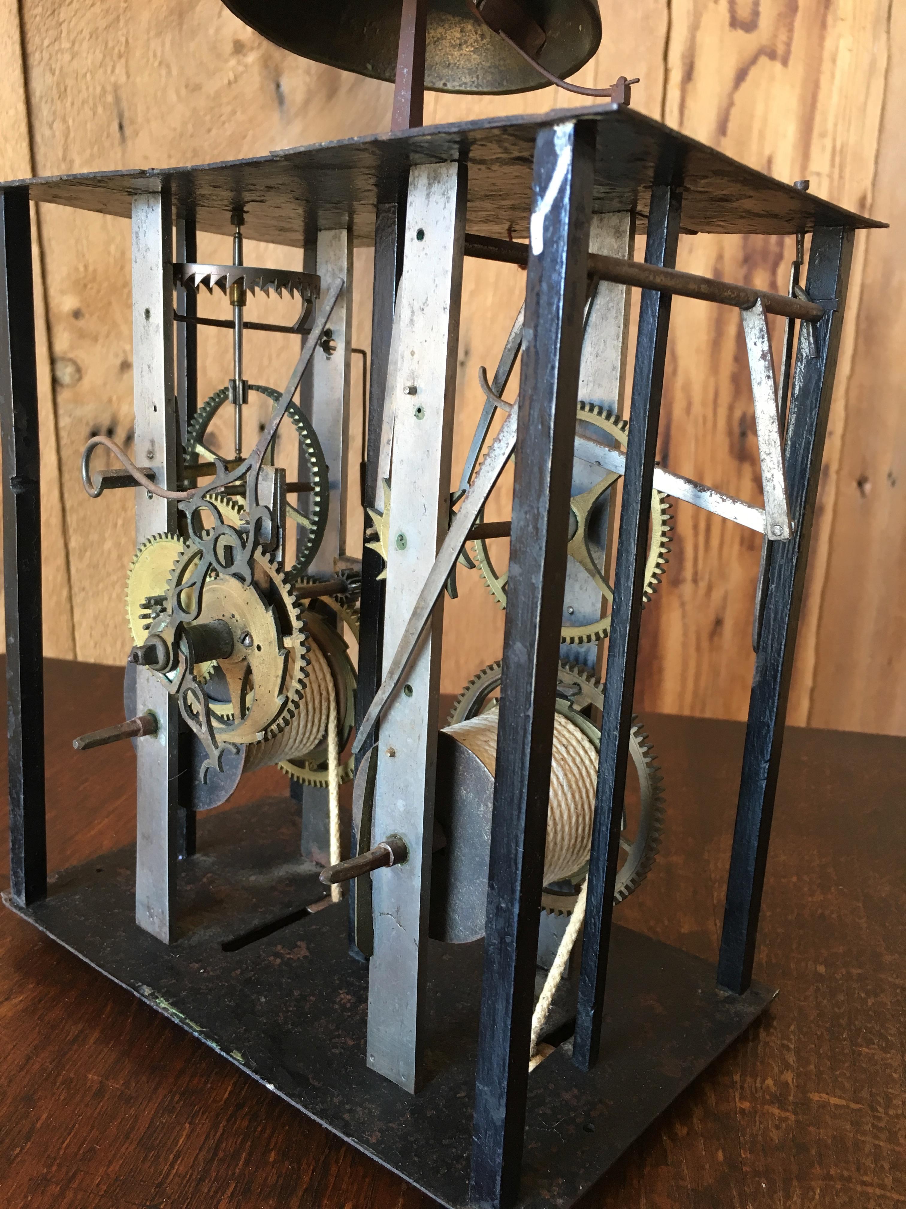 Directoire 19th Century French Comtoise Clock Movement For Sale
