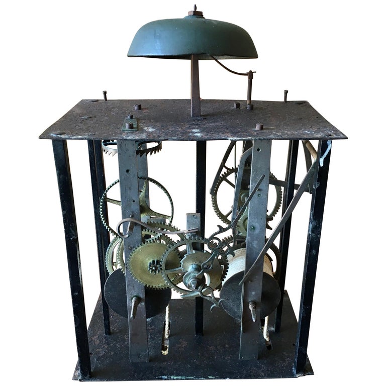 19th Century French Comtoise Clock Movement For Sale at 1stDibs