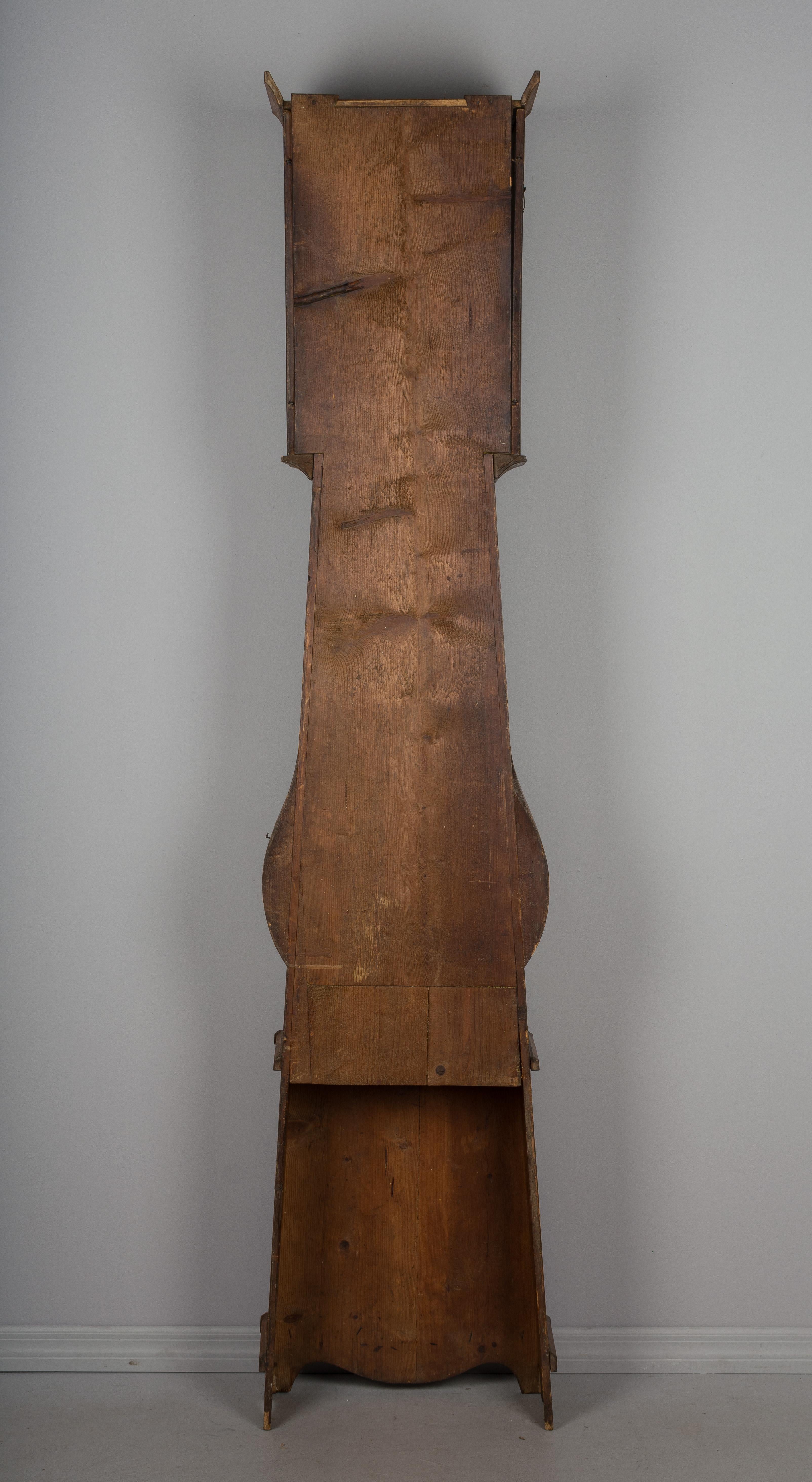 19th Century French Comtoise Grandfather Clock 4