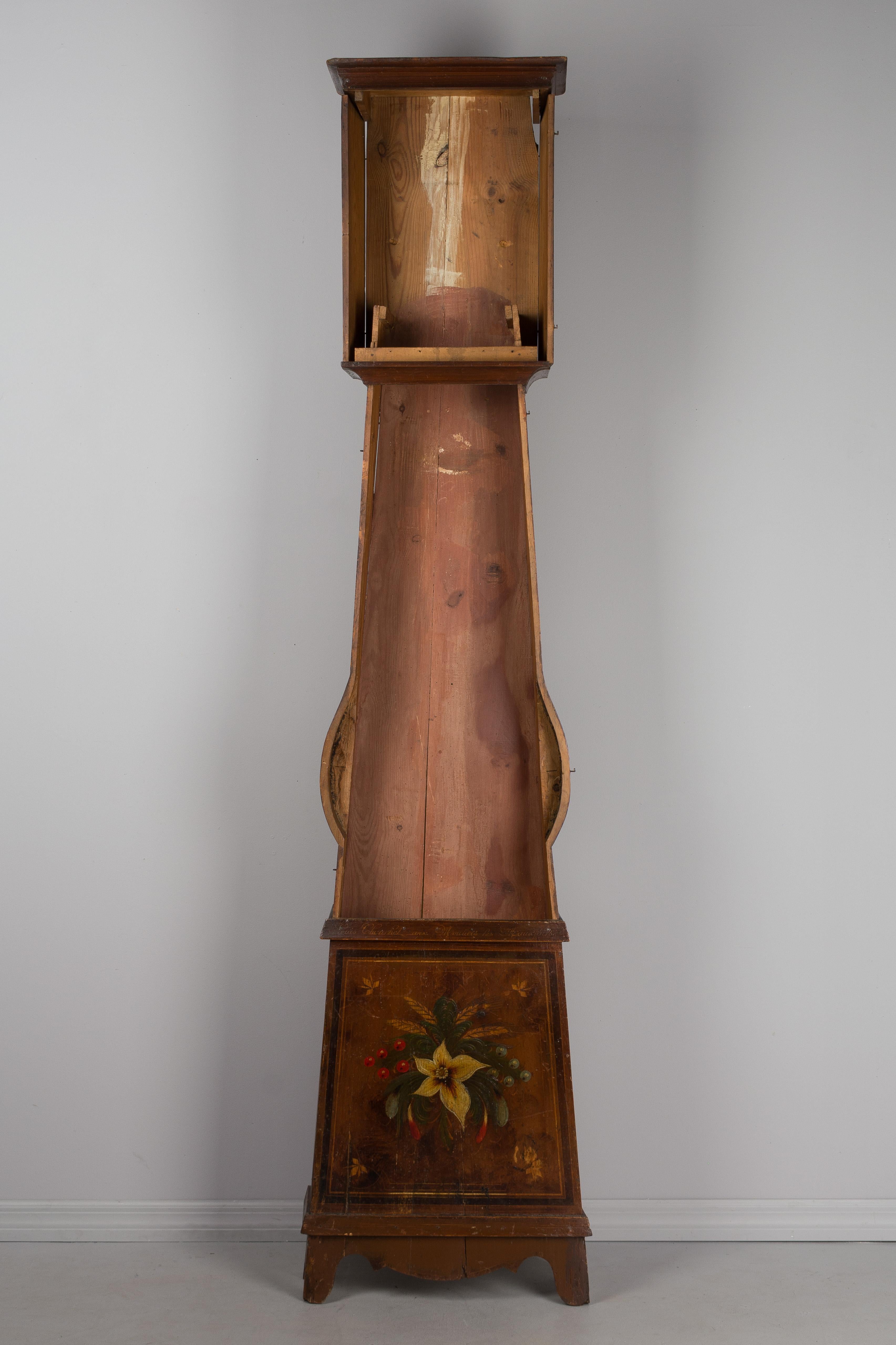 19th Century French Comtoise Grandfather Clock at 1stDibs french