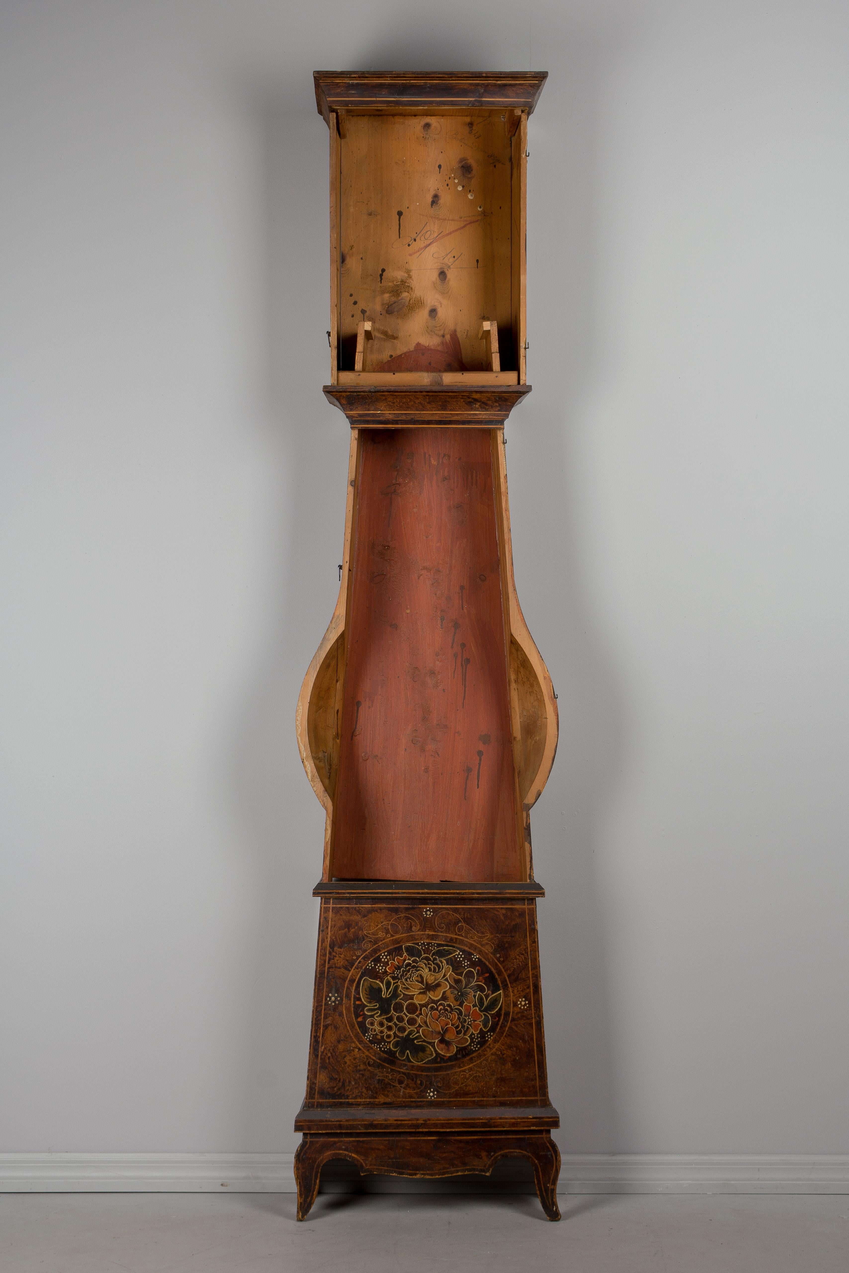 horloge comtoise peinte