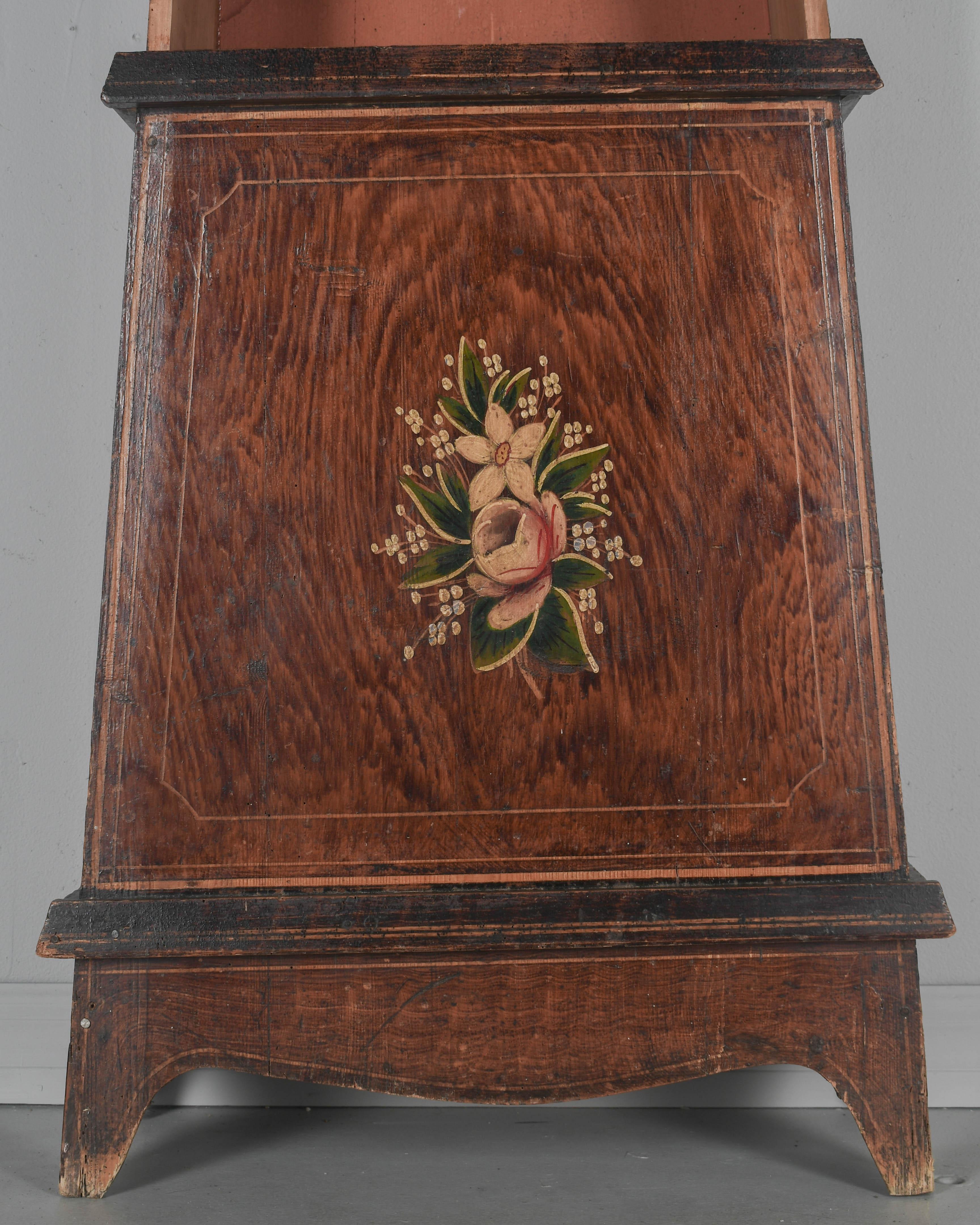 19th Century French Comtoise Grandfather Clock For Sale 2
