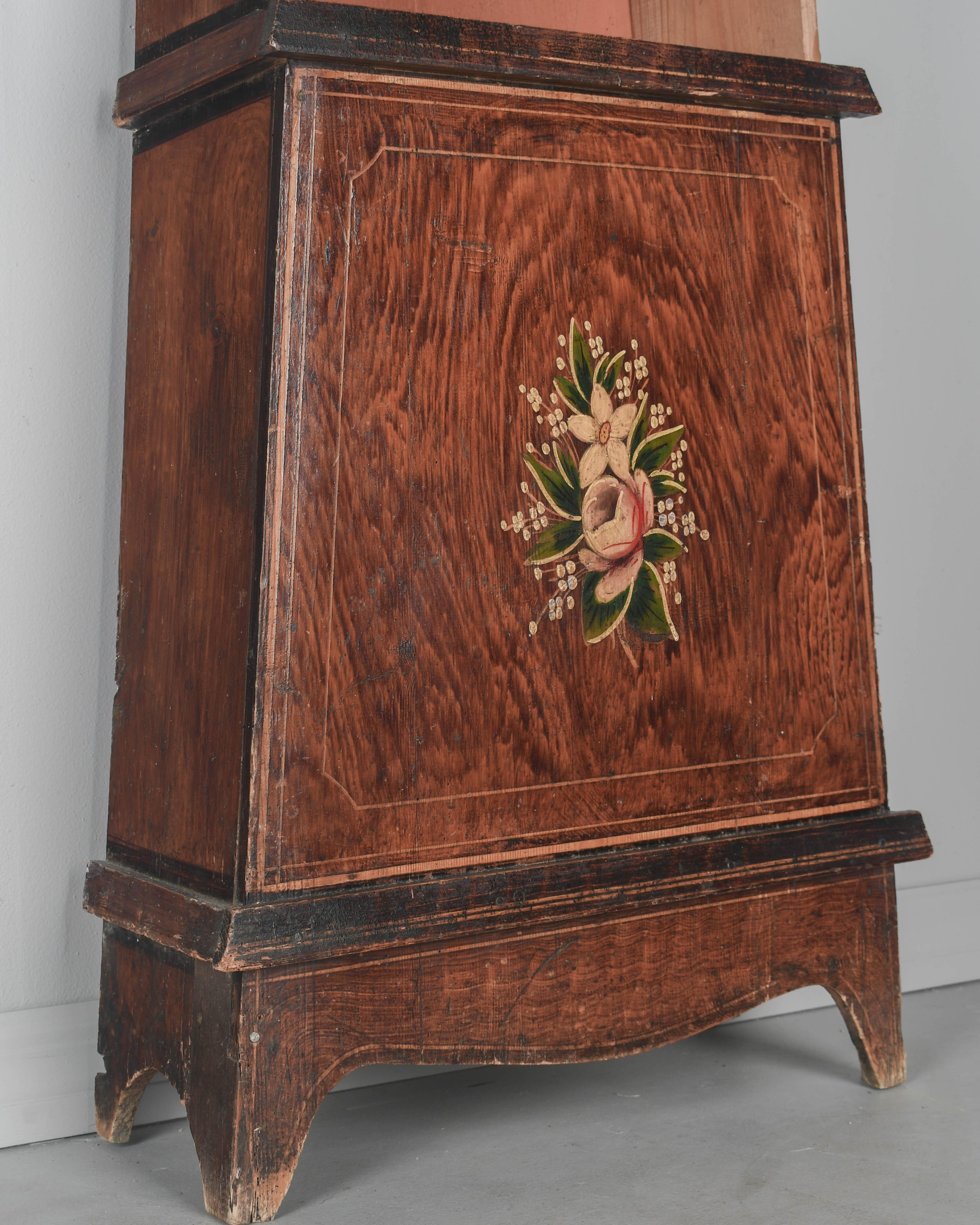 19th Century French Comtoise Grandfather Clock For Sale 3