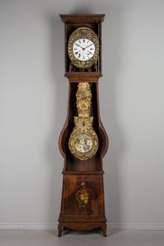 19th Century French Comtoise Grandfather Clock with Automated Pendulum