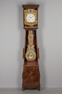 19th Century French Comtoise Grandfather Clock with Automated Pendulum
