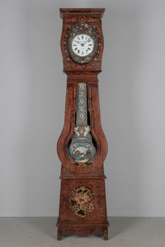 19th Century French Comtoise Grandfather Clock with Automated Pendulum