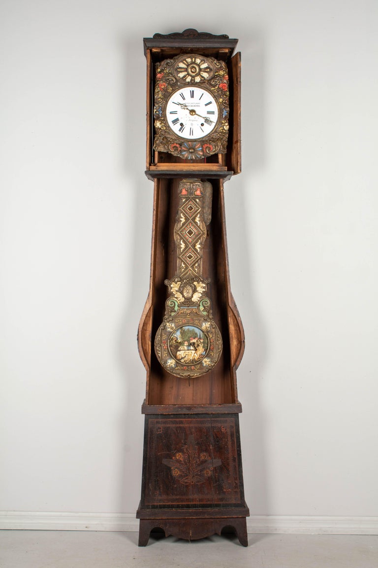 Horloge de grand-père française du 19ème siècle en comtoise avec pendule  automatique En vente sur 1stDibs | horloge comtoise ancienne 19ème, prix horloge  comtoise occasion, pendule comtoise occasion