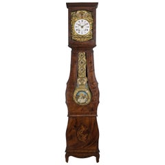 19th Century French Comtoise Grandfather Clock with Automated Pendulum
