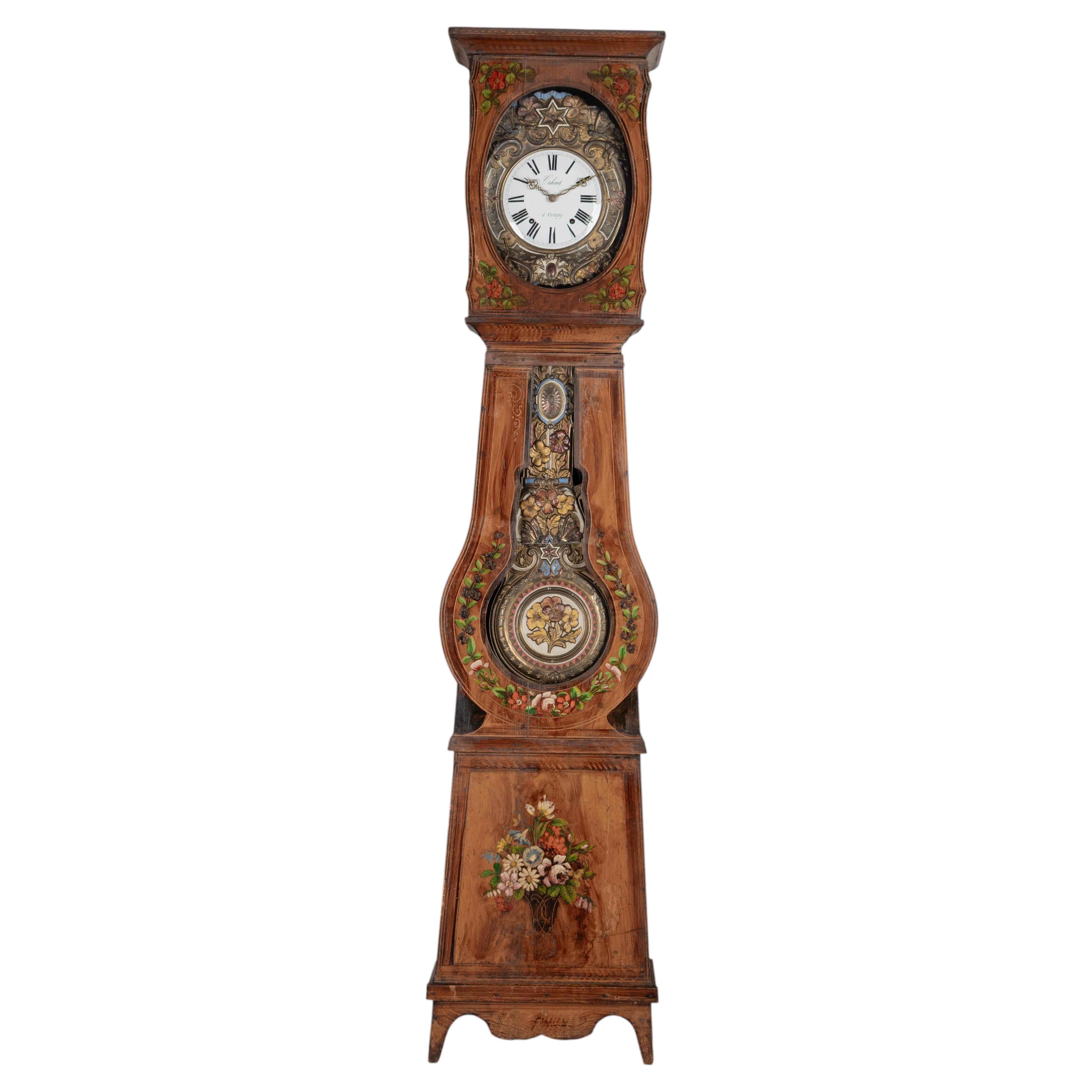 Orologio Comtoise o a pendolo francese del XIX secolo