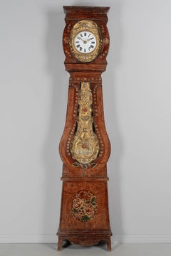 19th Century French Comtoise or Morbier Grandfather Clock