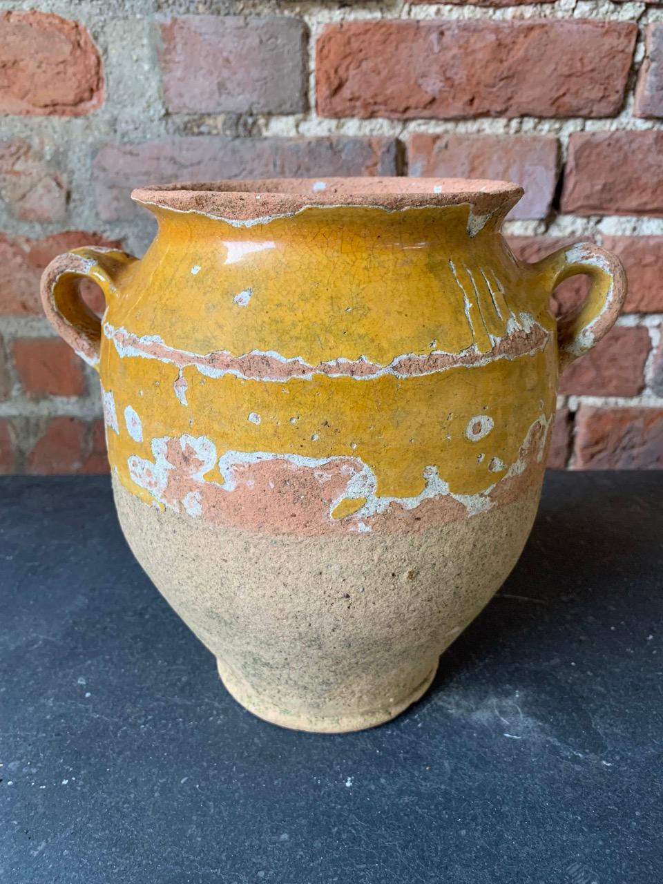 Hand-Crafted 19th Century French Confit Pot For Sale
