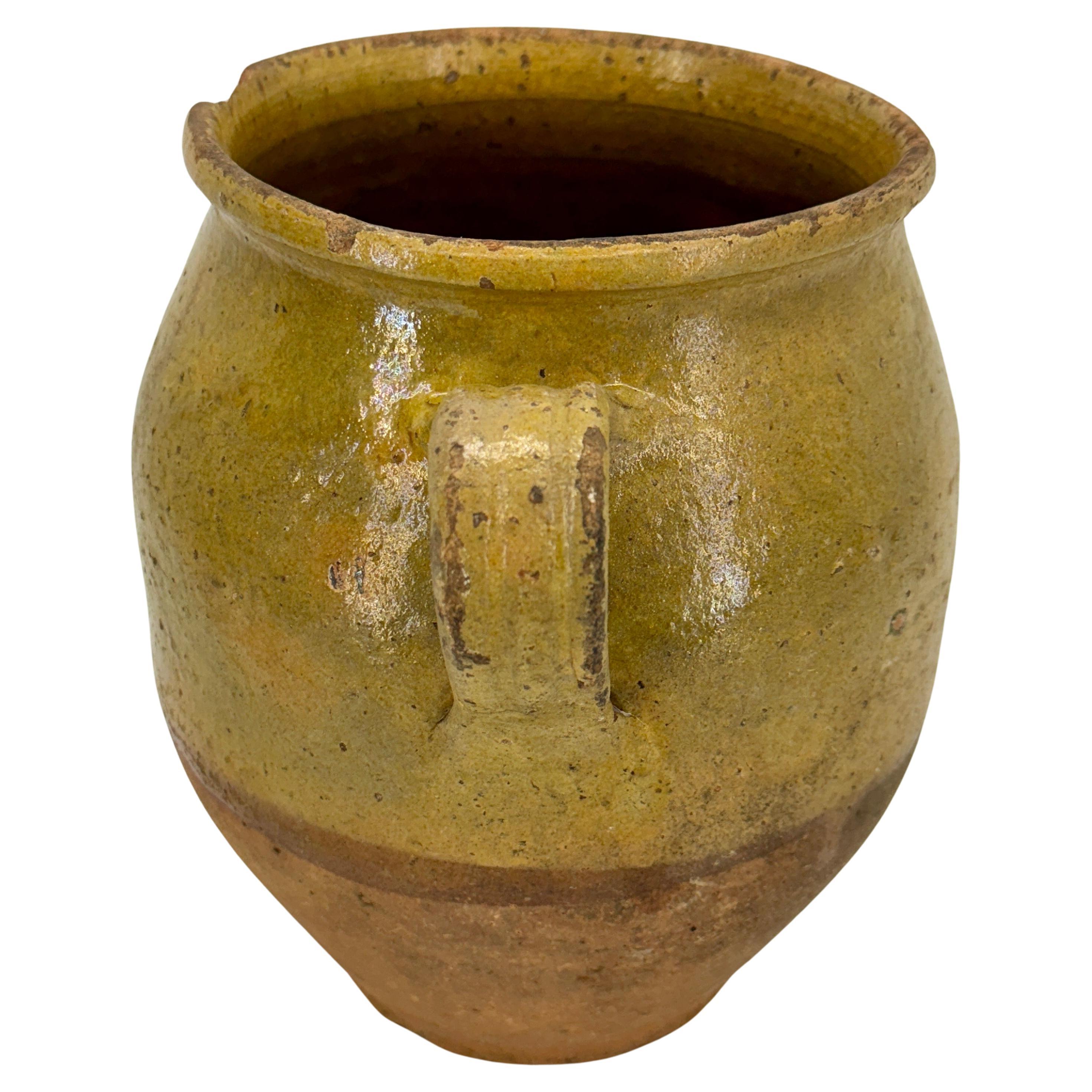 Pottery 19th Century French Confit Pot For Sale