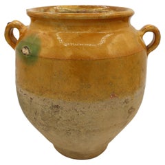 19th Century French Confit Pot in Terra Cotta