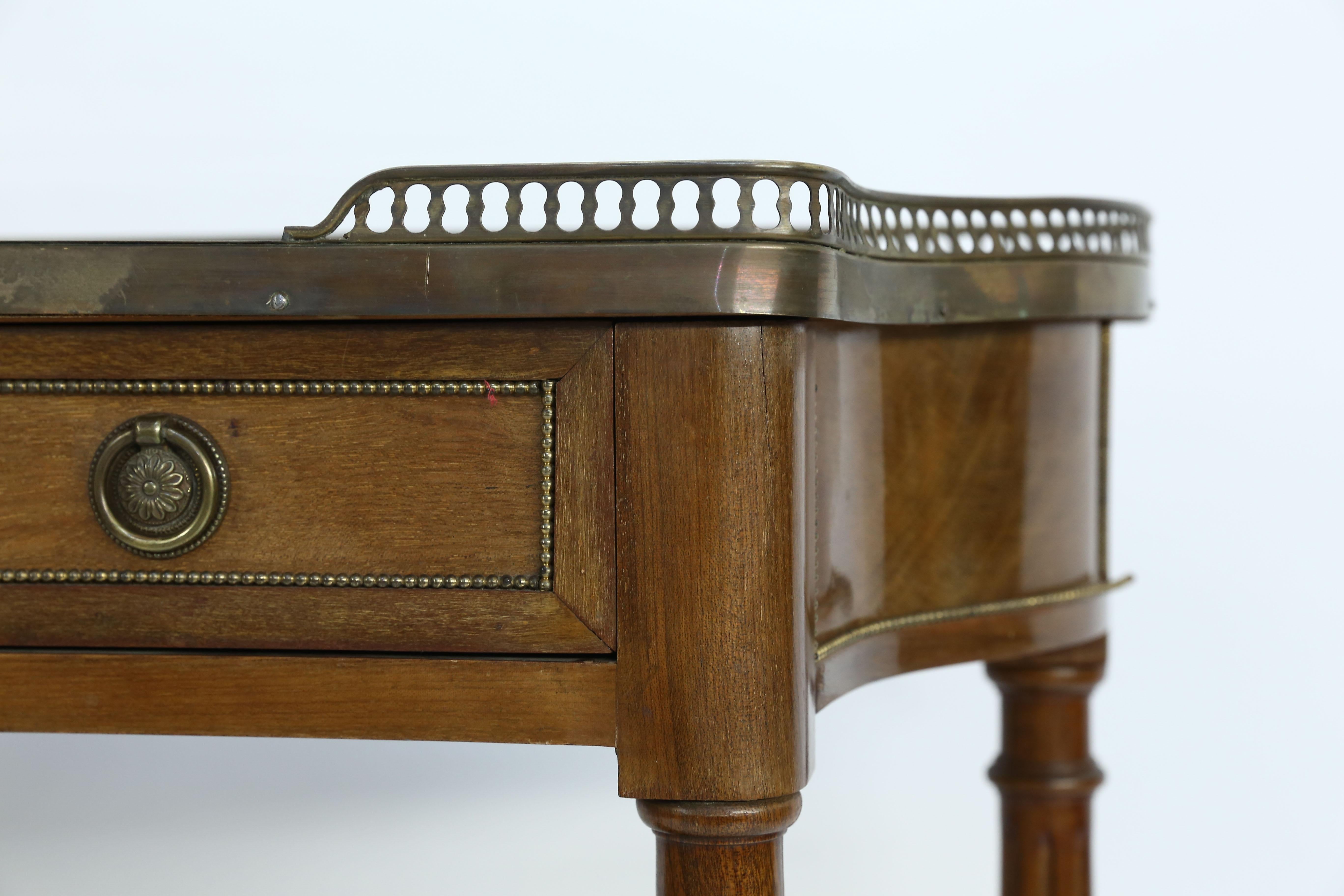 19th Century French Console, Carrera Marble Top 1