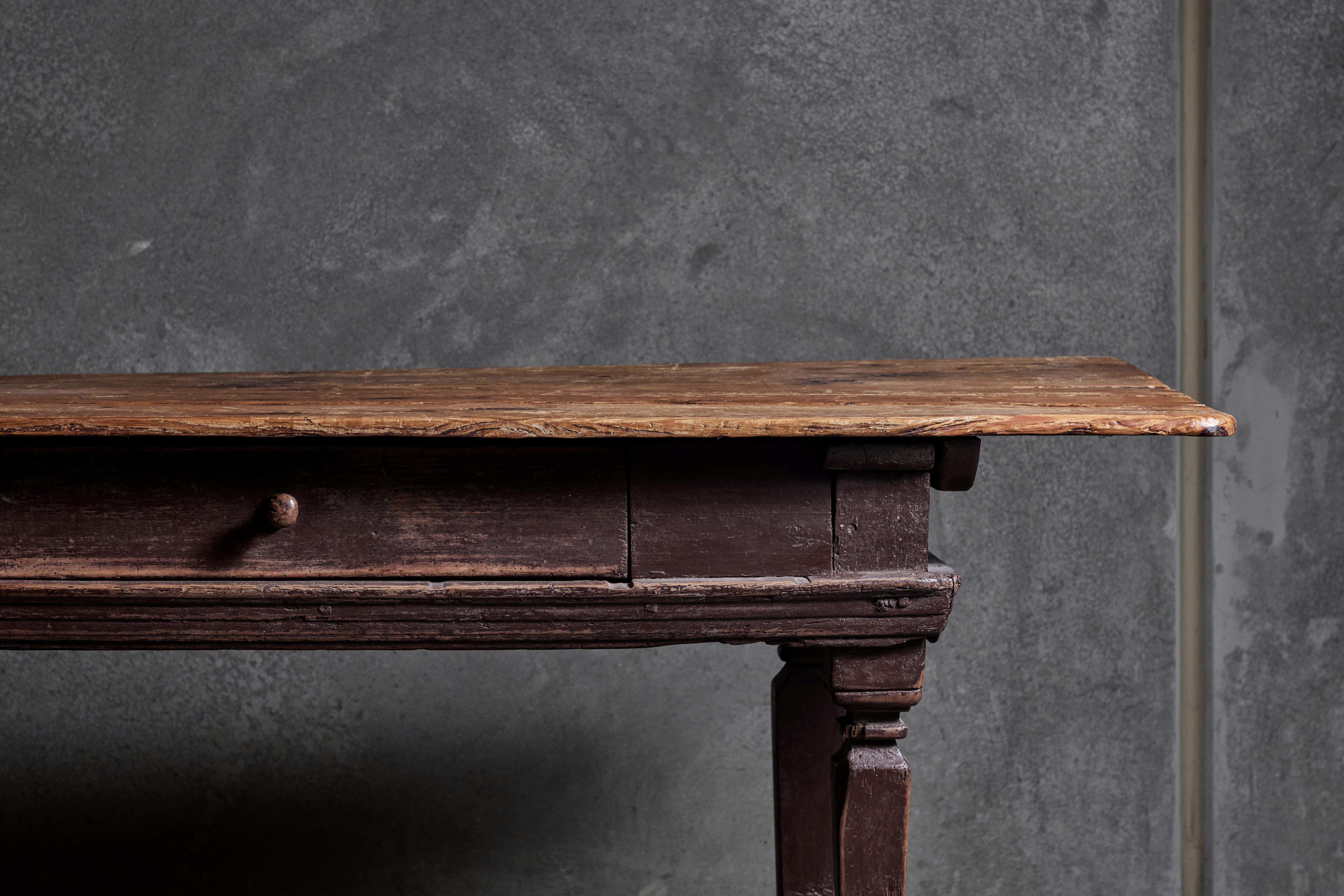 Wood 19th Century French Console Table