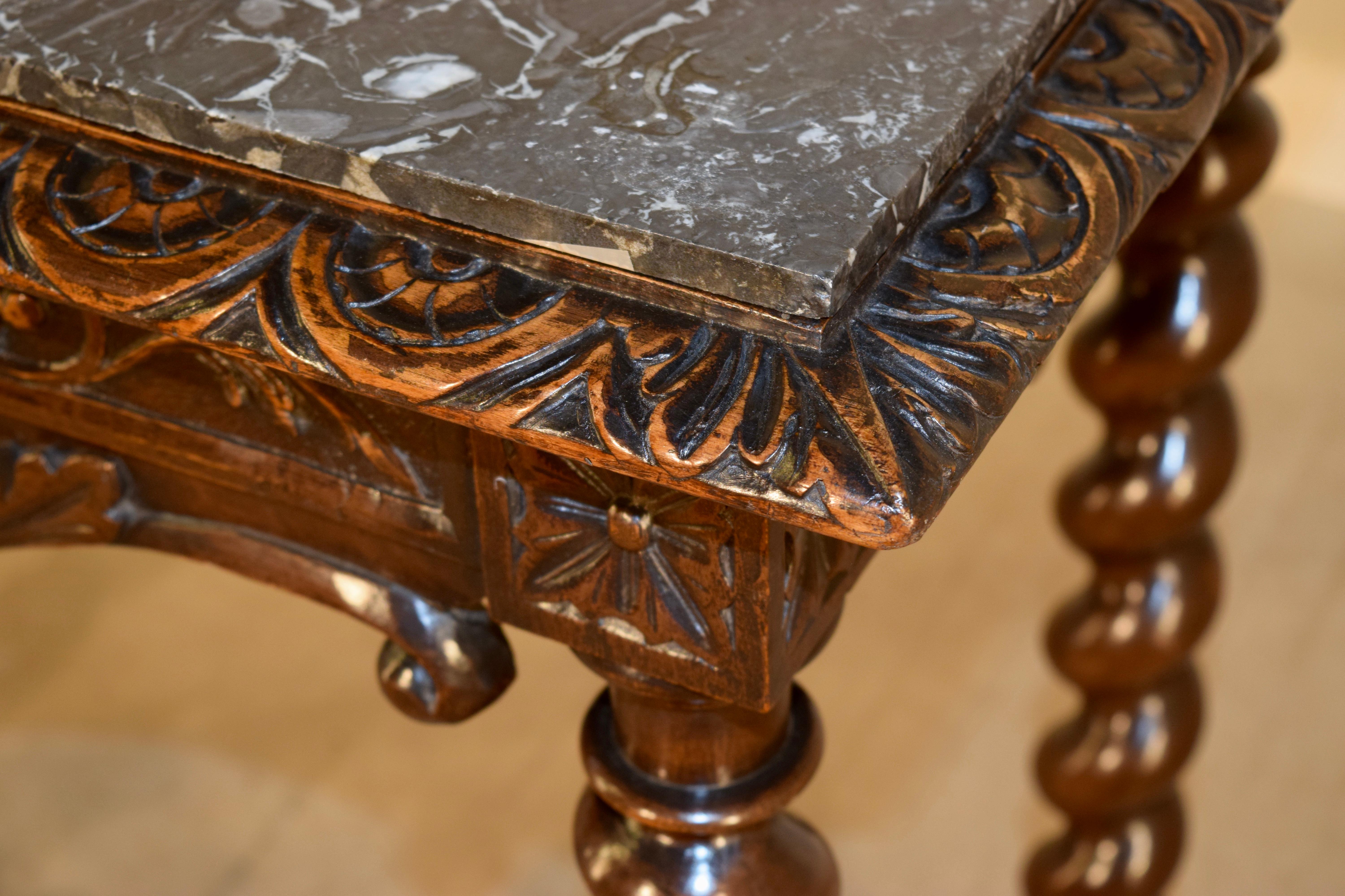 19th Century French Console Table with Marble Top 2