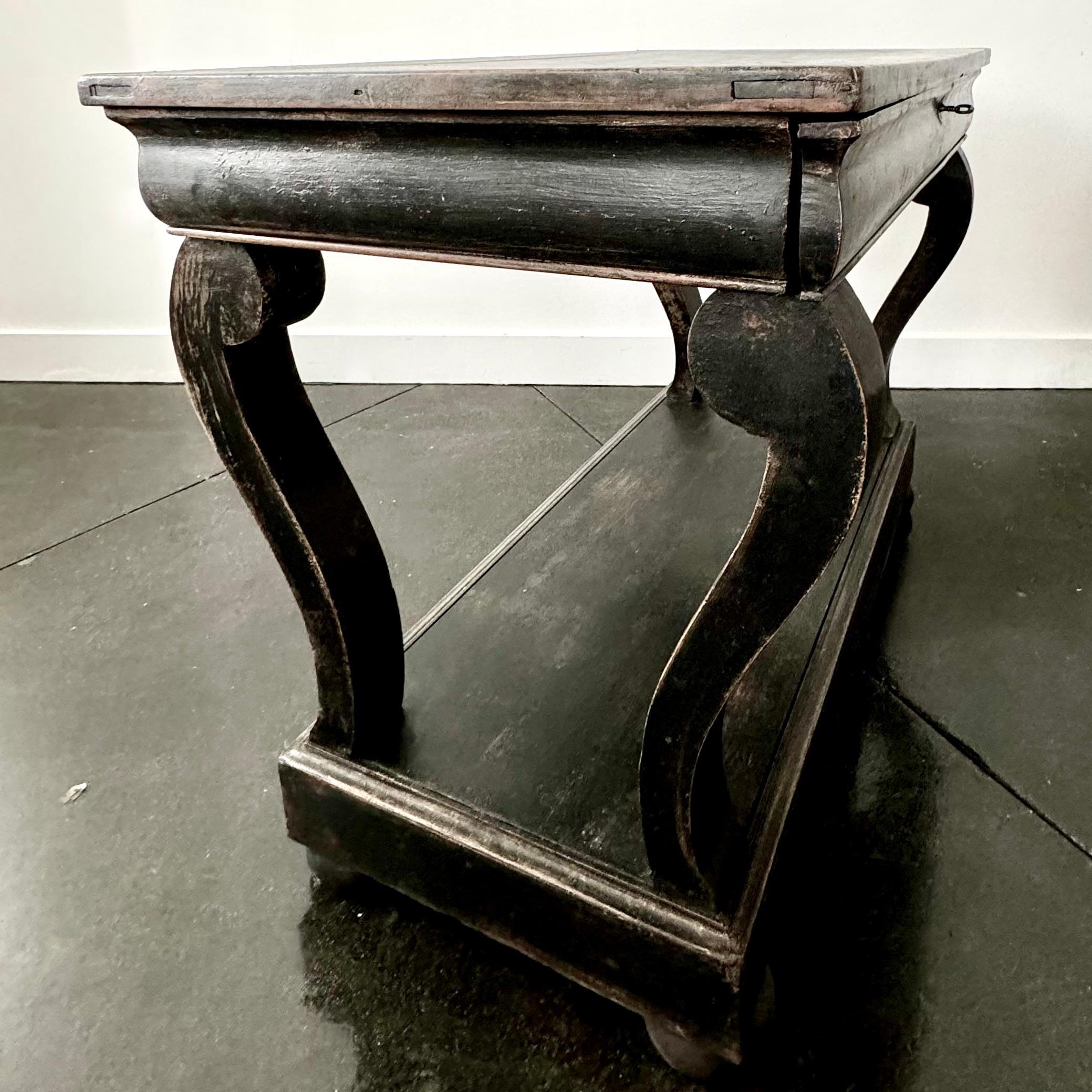 19th Century French Console With Drawer And Lower Shelf For Sale 1