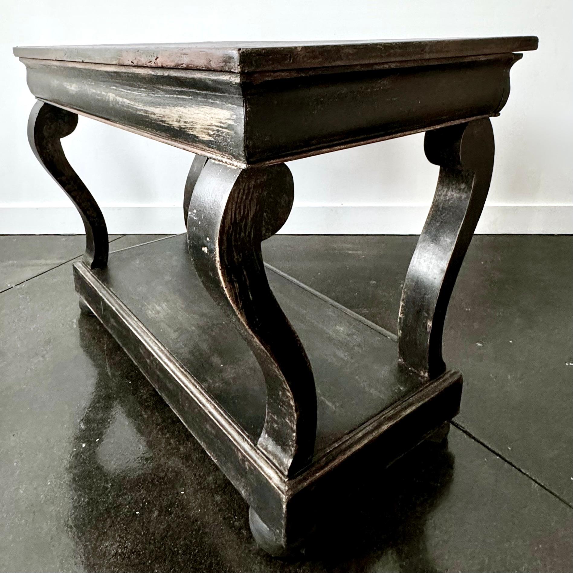 19th Century French Console With Drawer And Lower Shelf For Sale 4