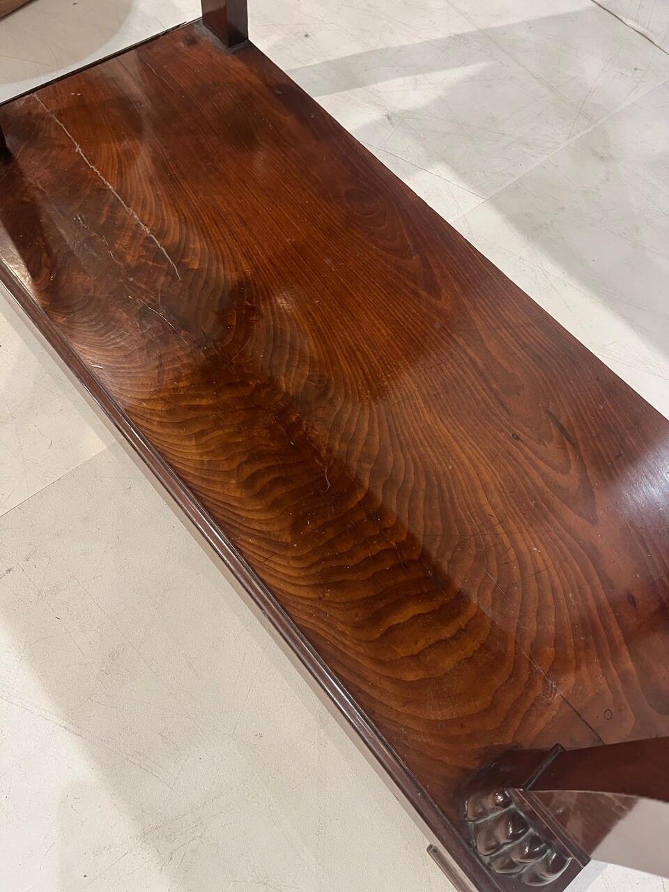 Console francese del XIX secolo con piano in marmo In condizioni buone in vendita a Houston, TX