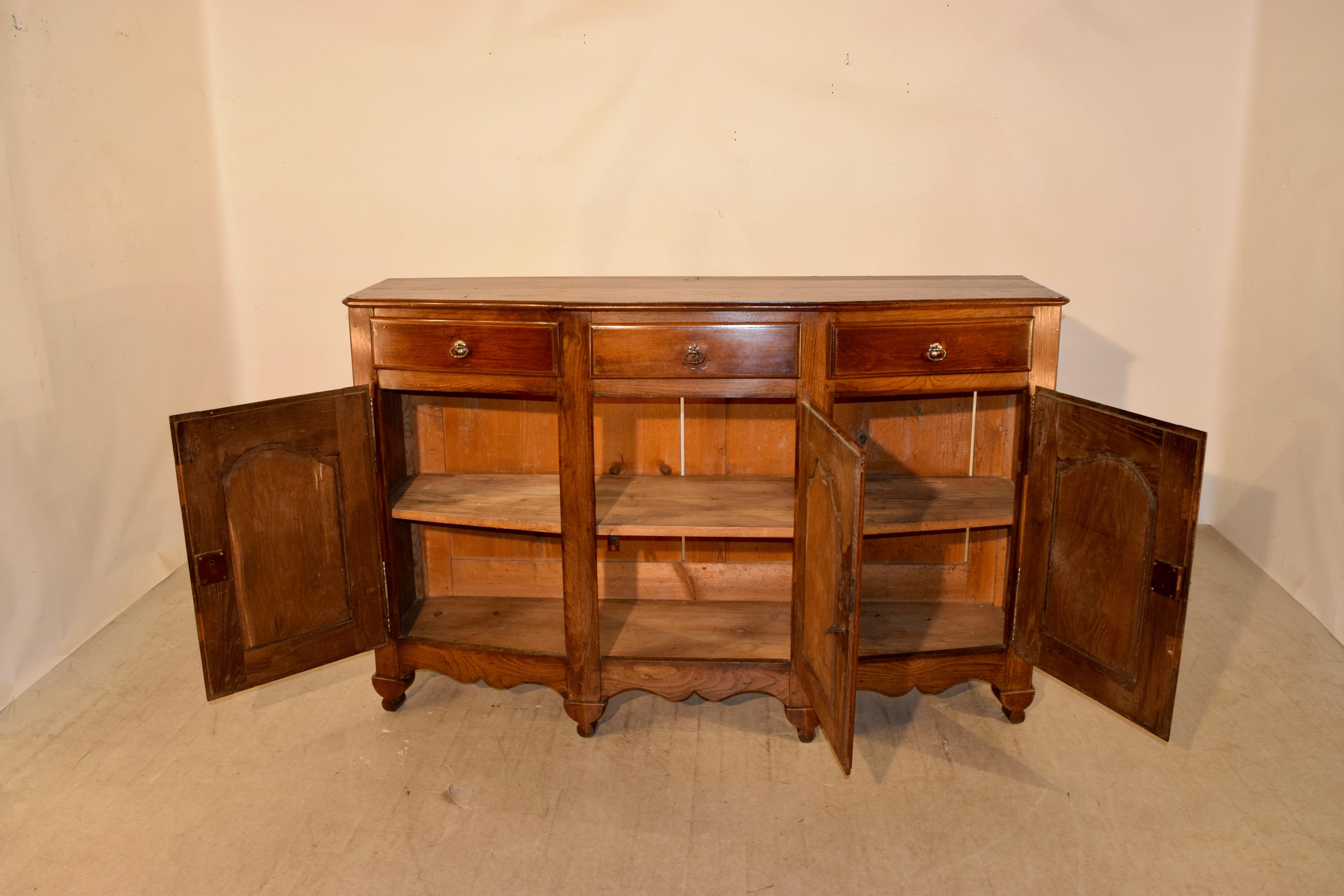 19th Century French Convex Enfilade For Sale 2