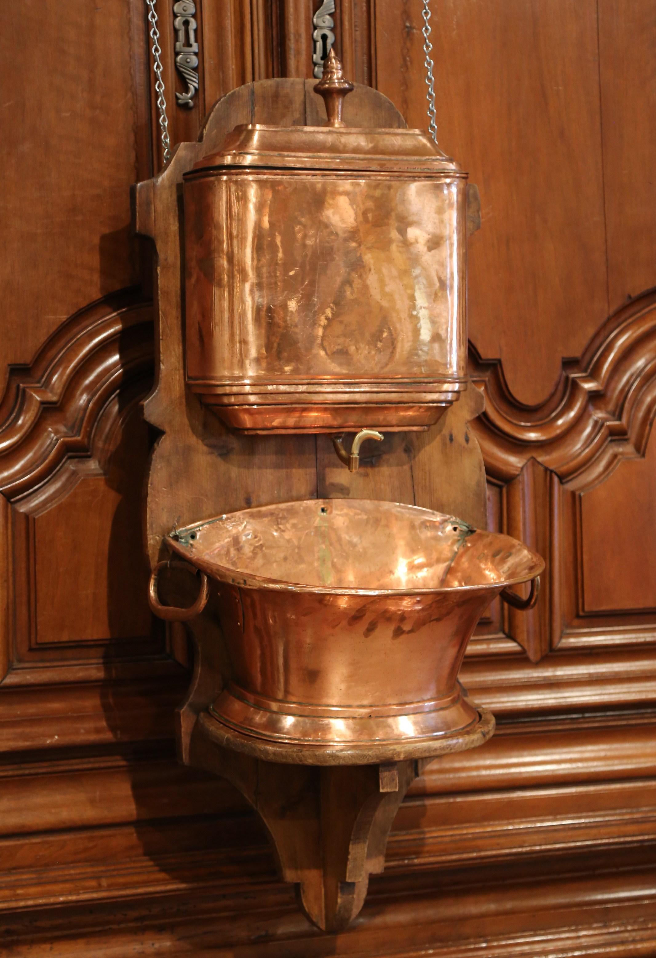 copper wall fountains
