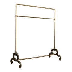 Porte-manteau français du XIXe siècle en cuivre et en fonte