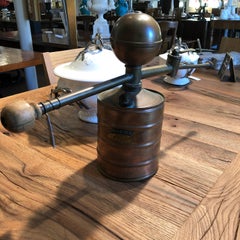 19th Century, French Copper and French Oak Atomizer, with Original Makers Label