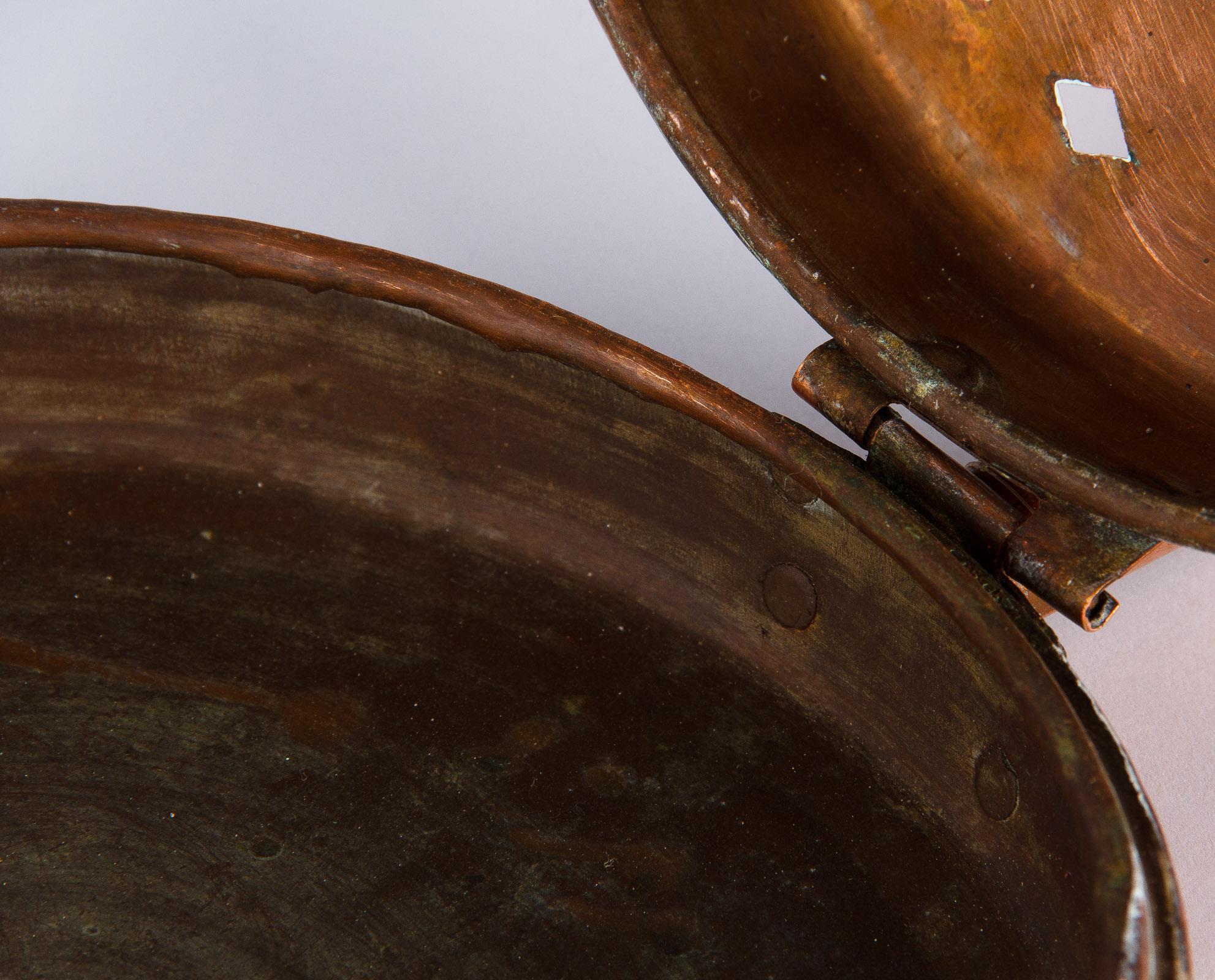 19th Century French Copper Bed Warmer 10