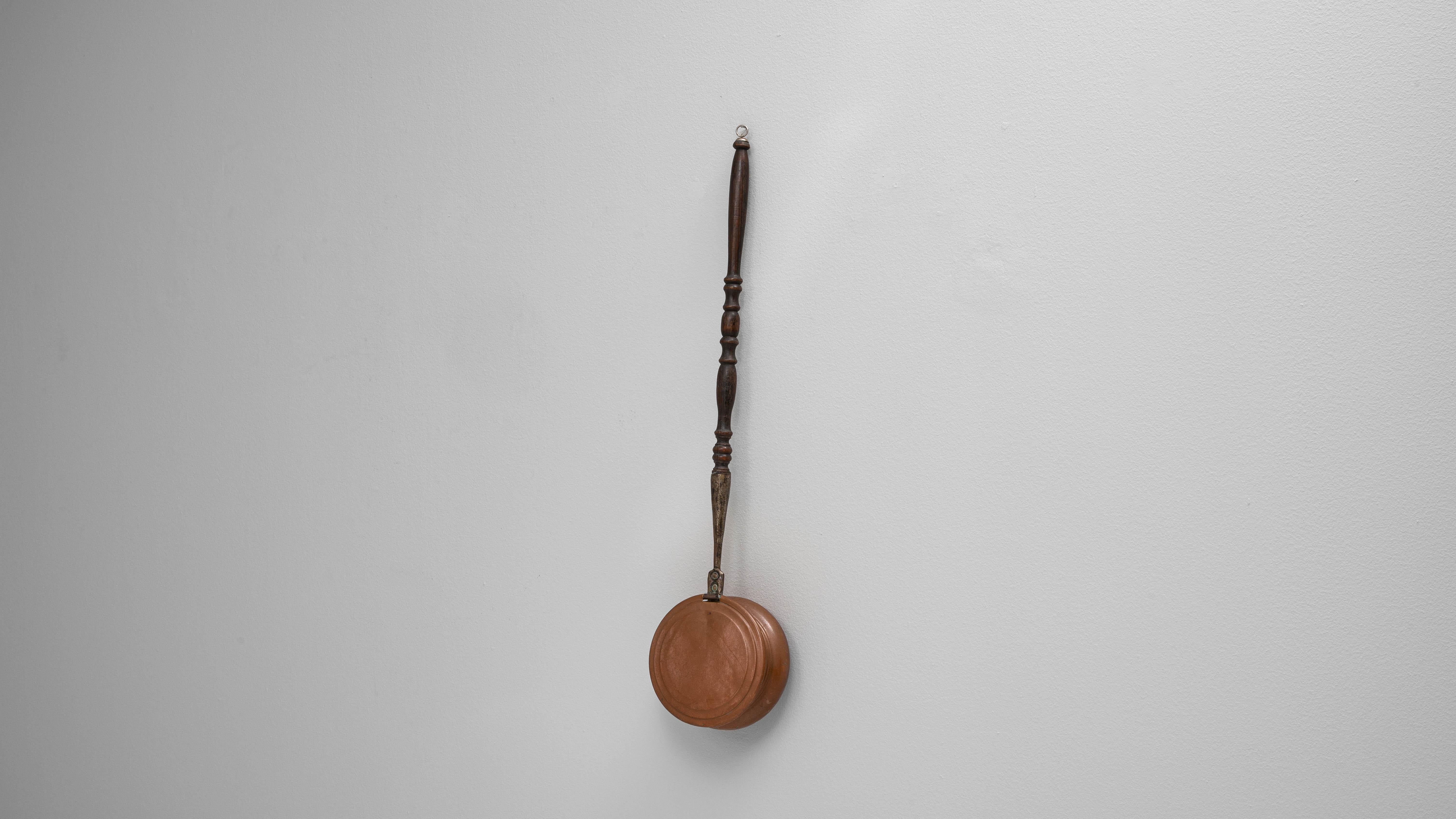 Chauffe-lit en cuivre français du 19e siècle en vente 1