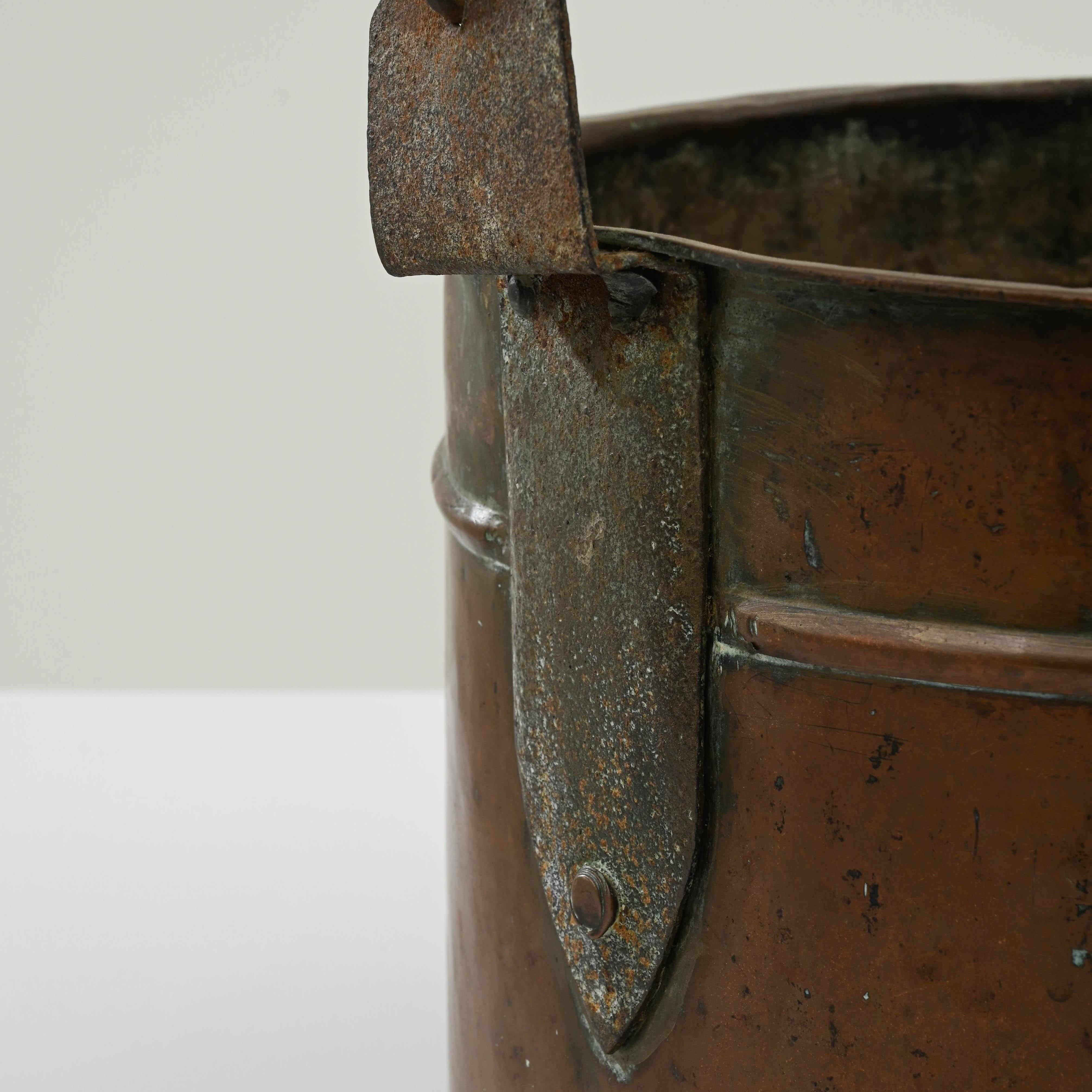 19th Century French Copper Bucket 3