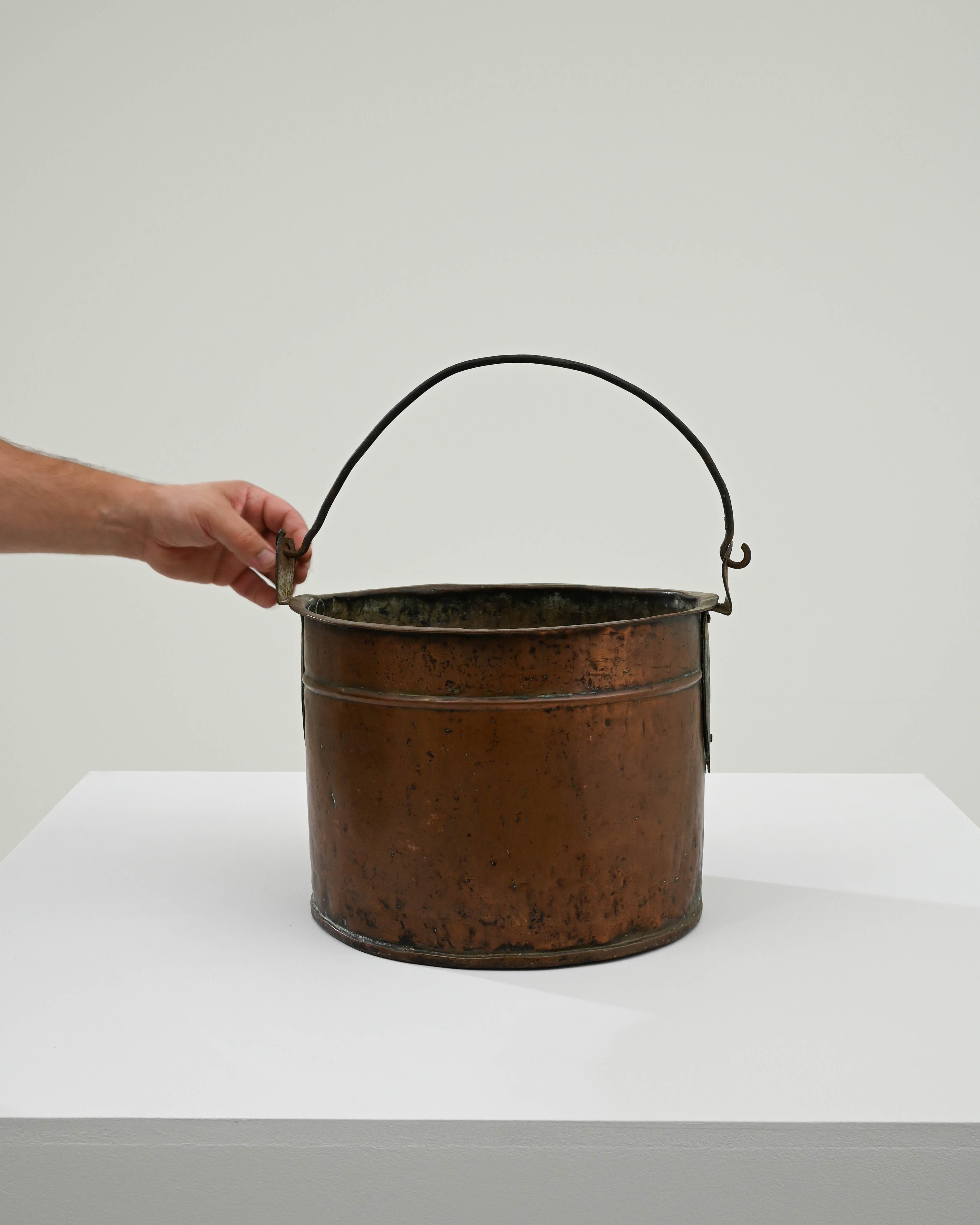 19th Century French Copper Bucket 5