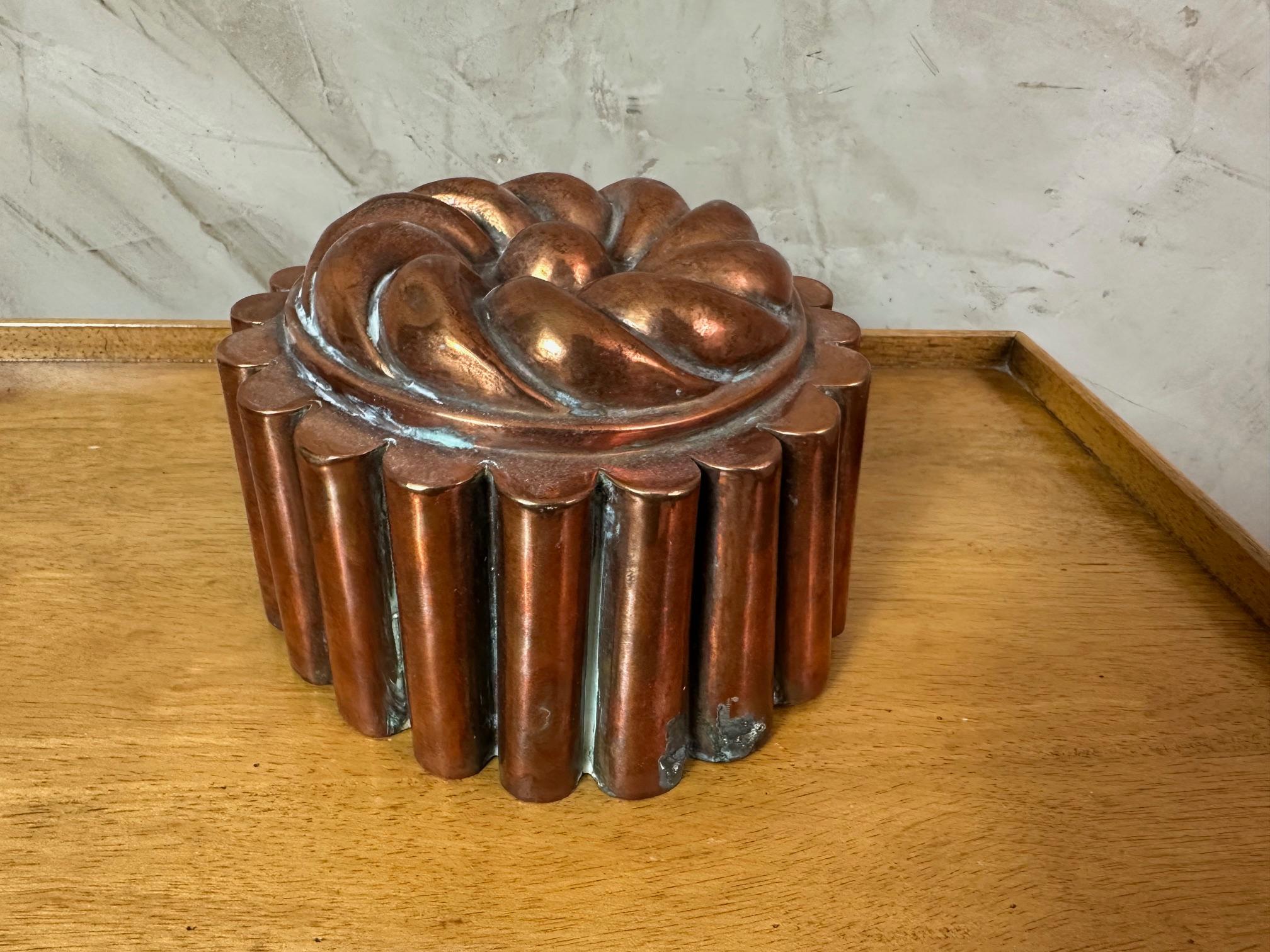 Fine XIX secolo Stampo per torte in rame francese del XIX secolo, 1890 in vendita
