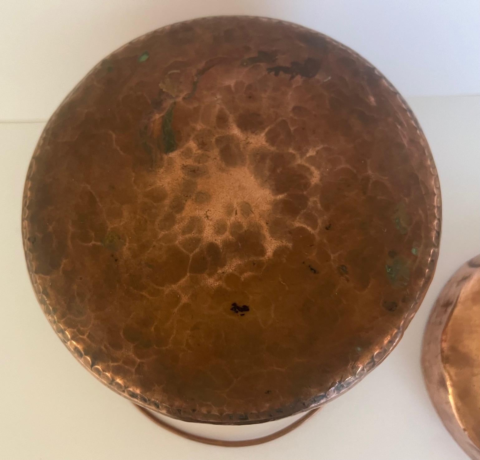 Chaudron en cuivre français du 19e siècle Couvercle et poignée en vente 12