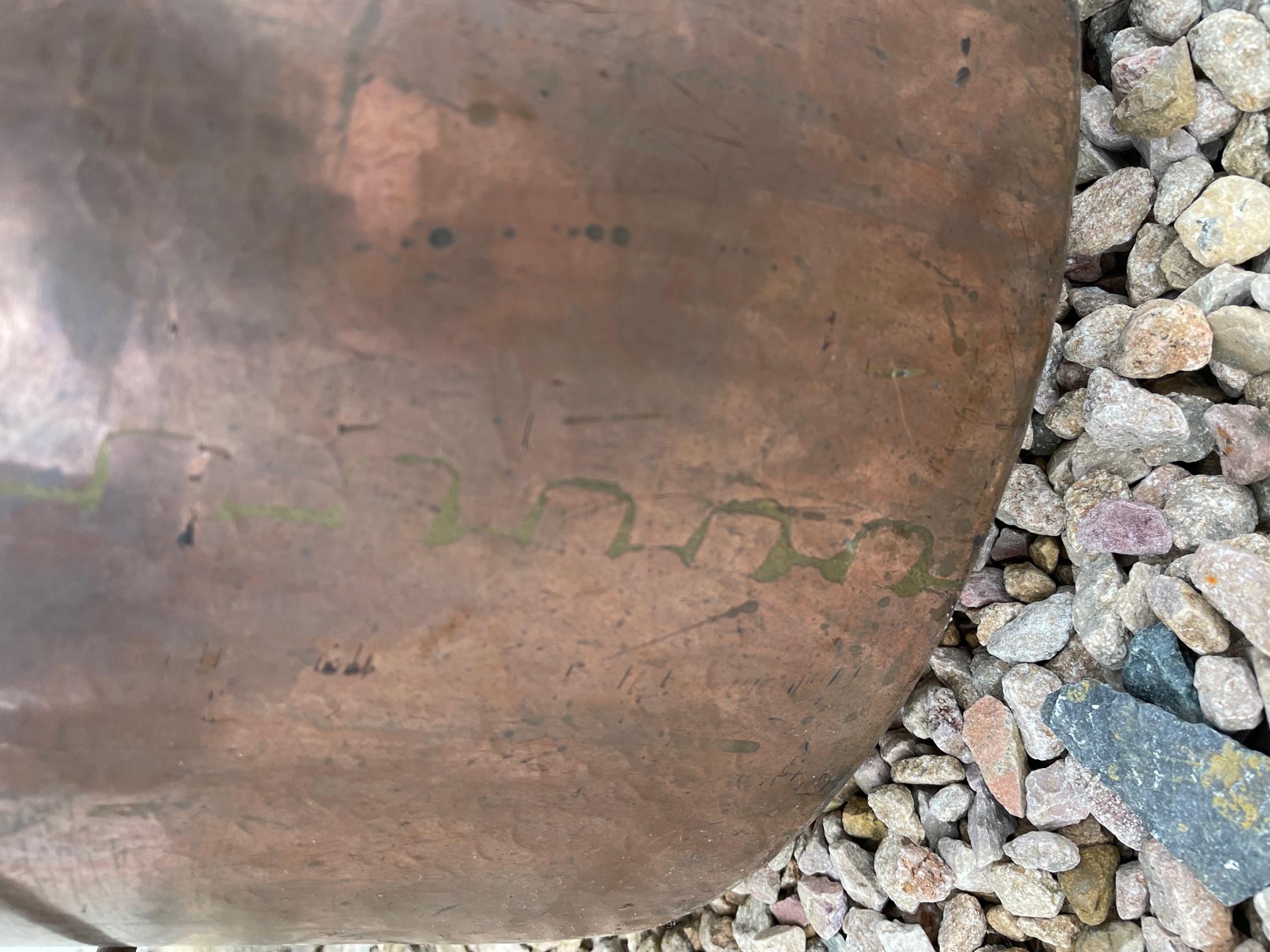 Französischer Kupfer-Kochtopf aus dem 19. Jahrhundert 1