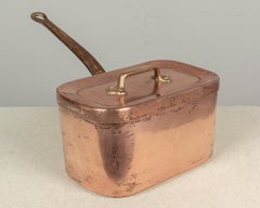 19th Century French Copper Daubiere or Braiser Pot