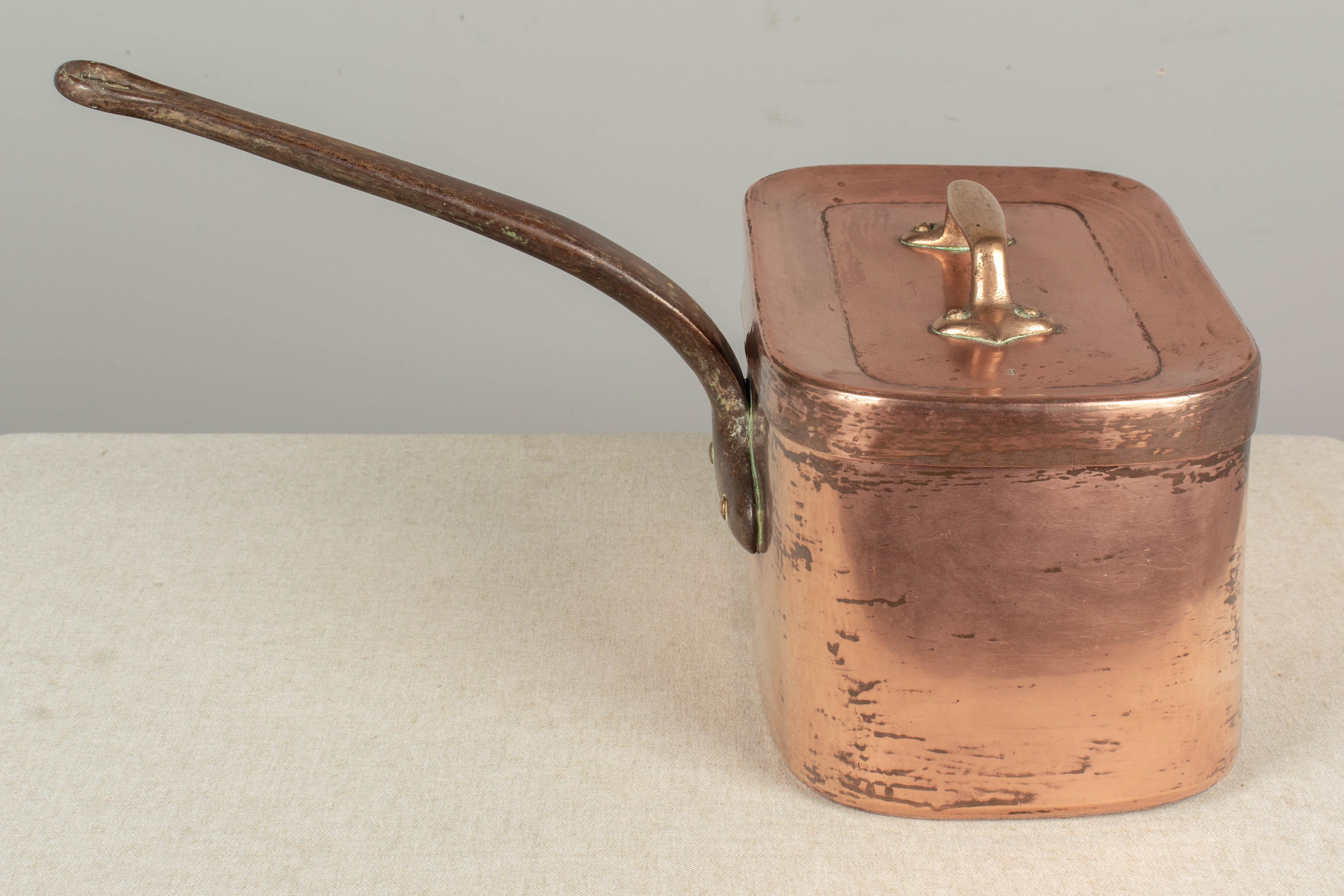 19th Century French Copper Daubiere or Braiser Pot In Good Condition In Winter Park, FL