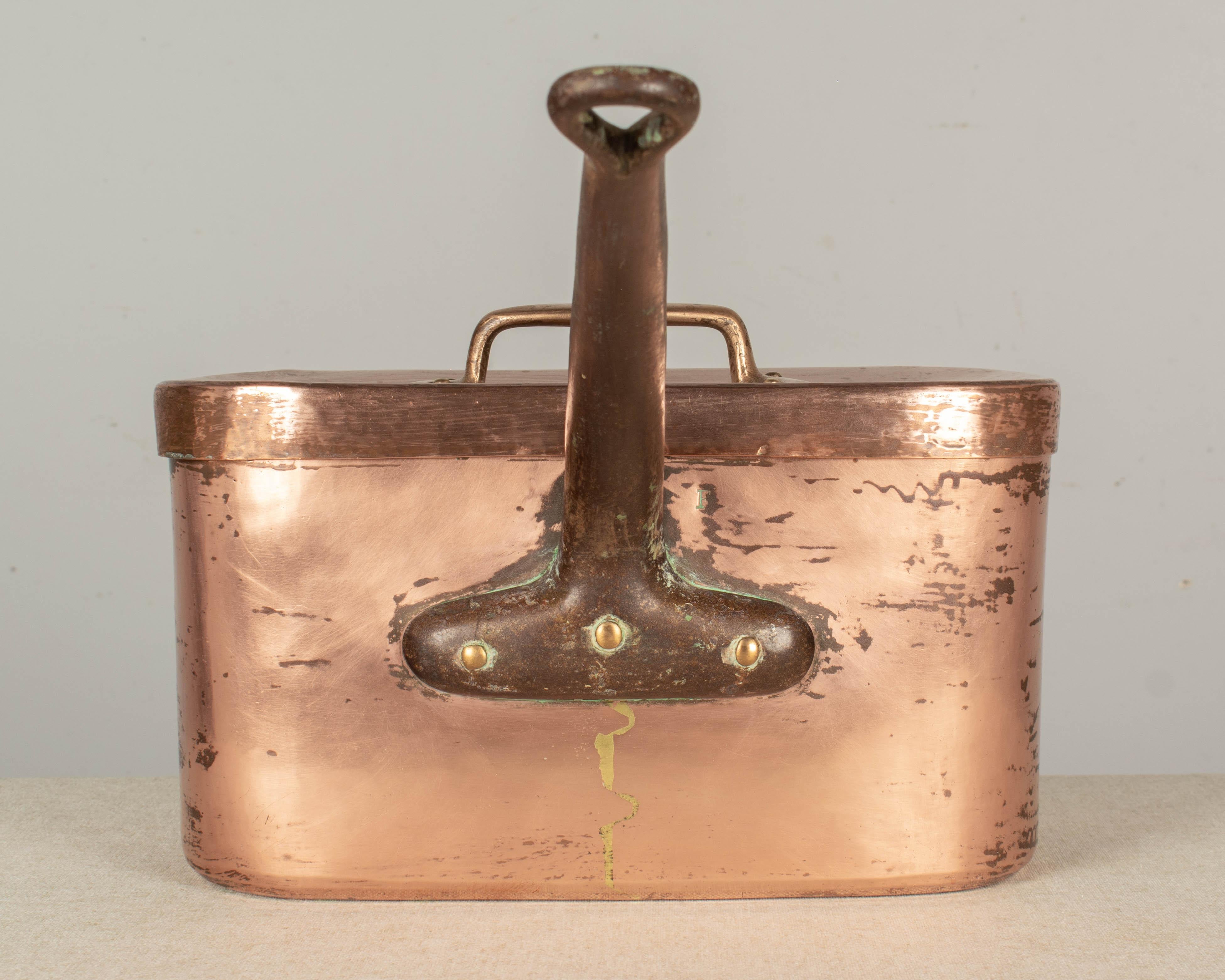 19th Century French Copper Daubiere or Braiser Pot 2