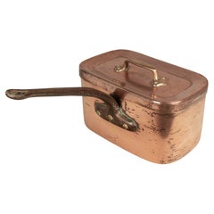 19th Century French Copper Daubiere or Braiser Pot