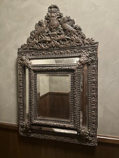 19th Century French Copper Framed Mirror