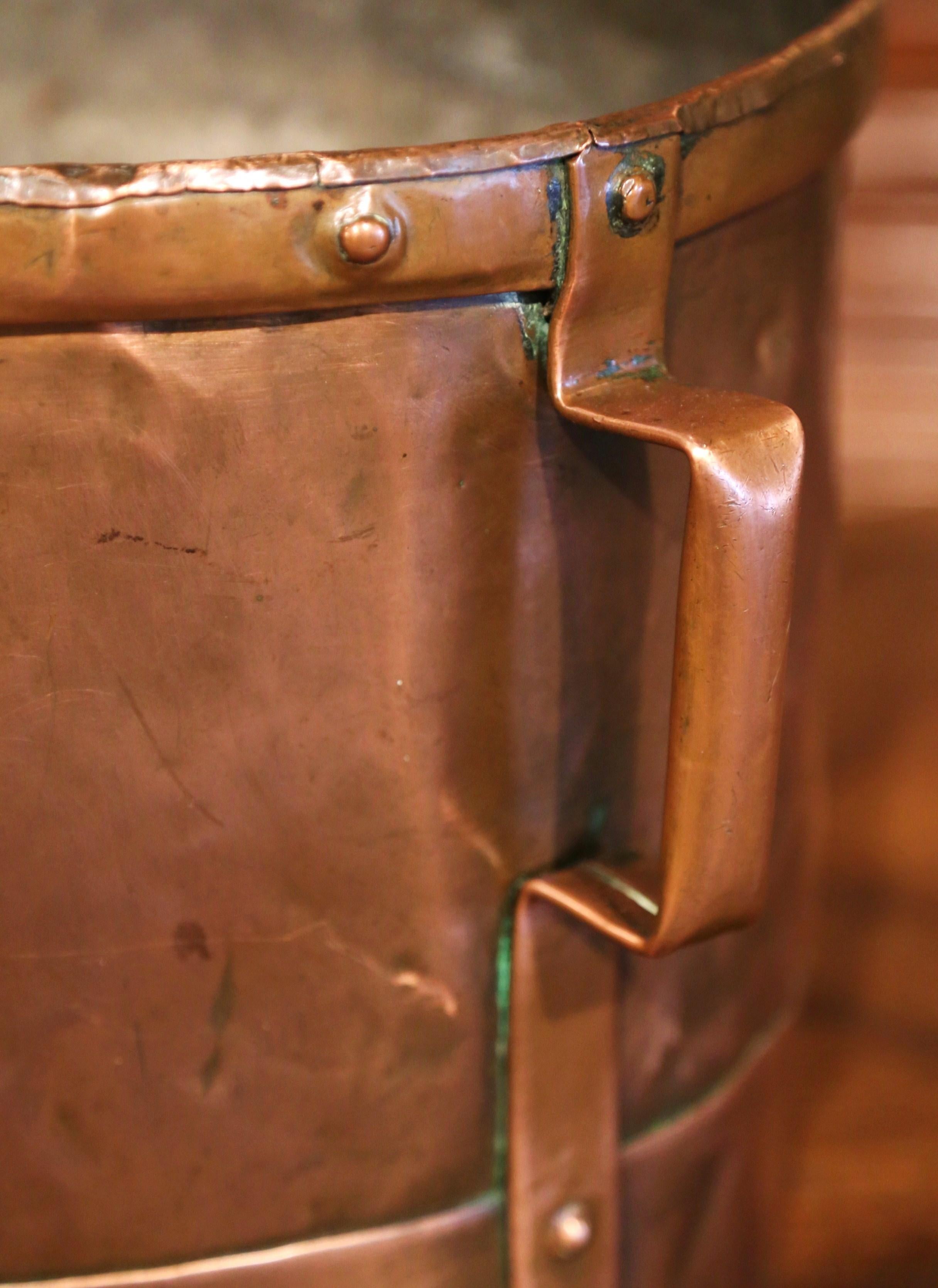 copper bucket with handle