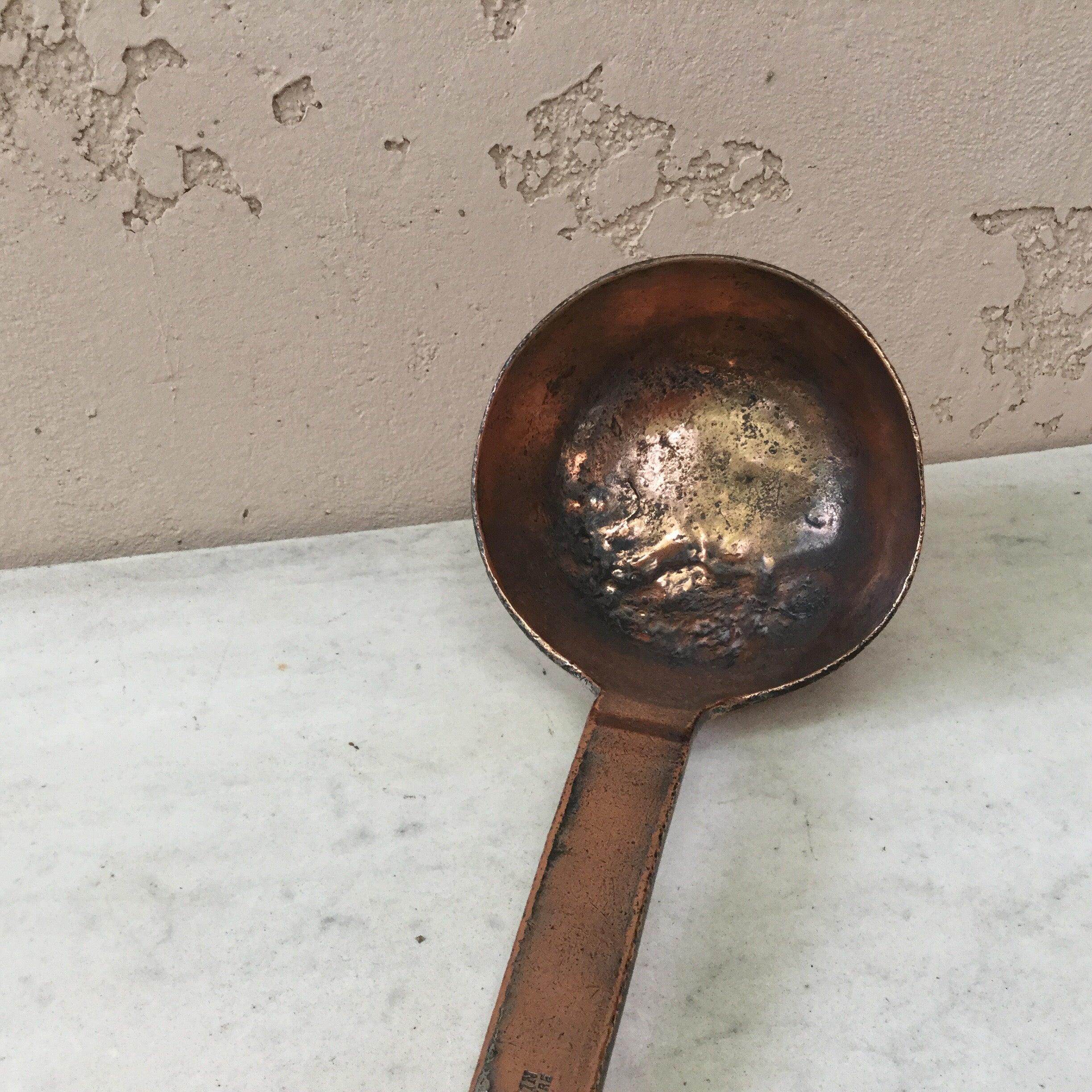19th Century French Copper Ladle Dehillerin Paris In Good Condition For Sale In Austin, TX