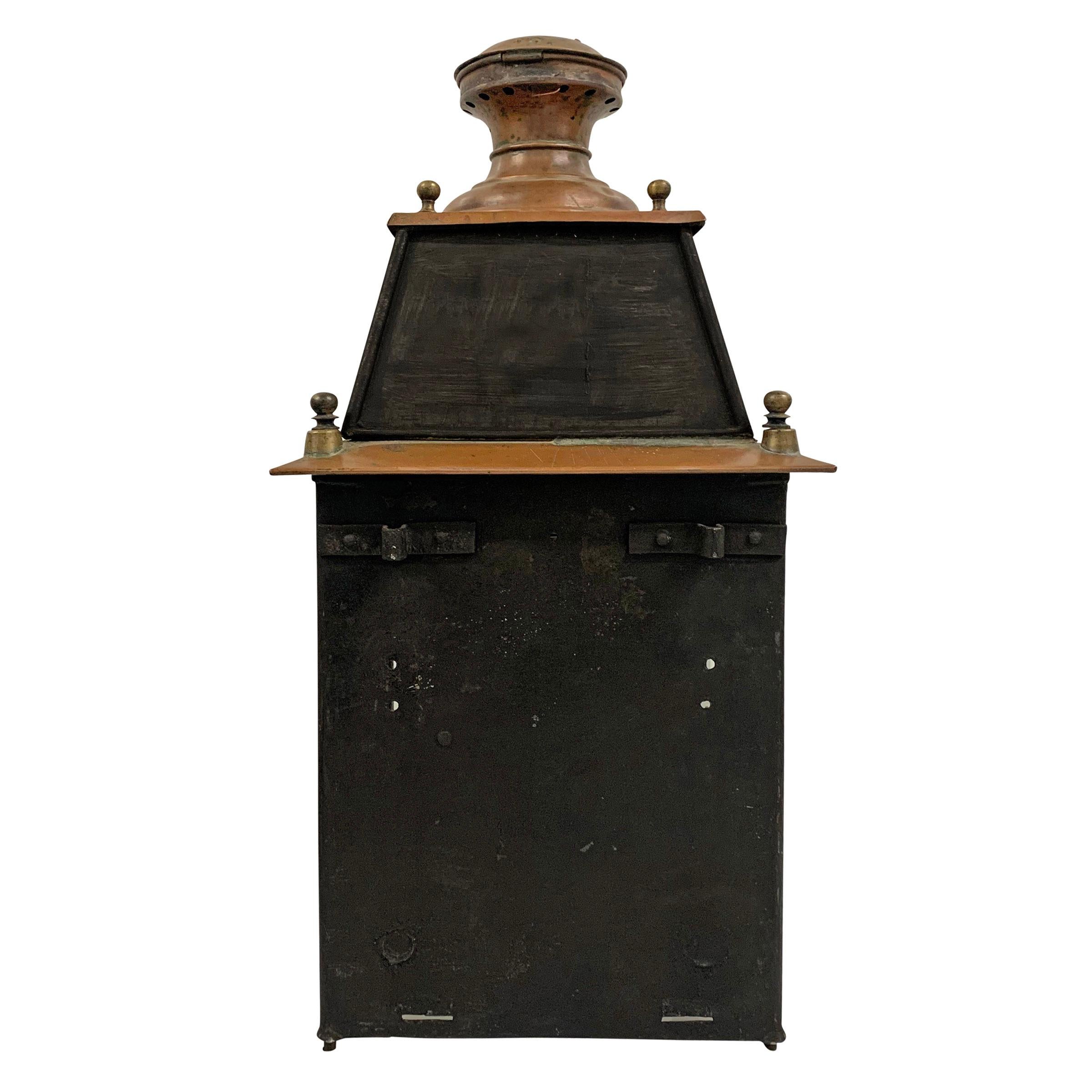 19th Century French Copper Lantern 3