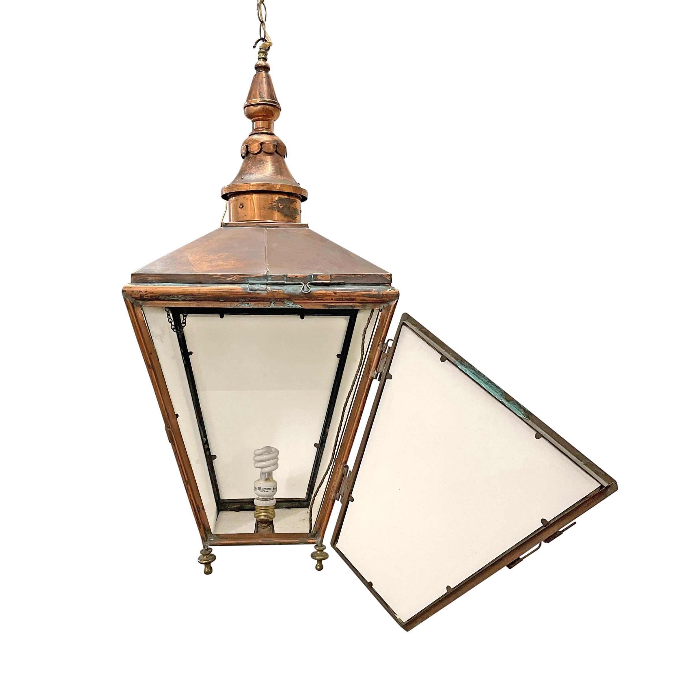 19th Century French Copper Lantern 7