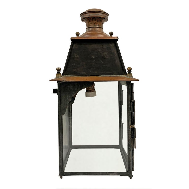 lanterne en cuivre française du 19ème siècle sur 1stDibs