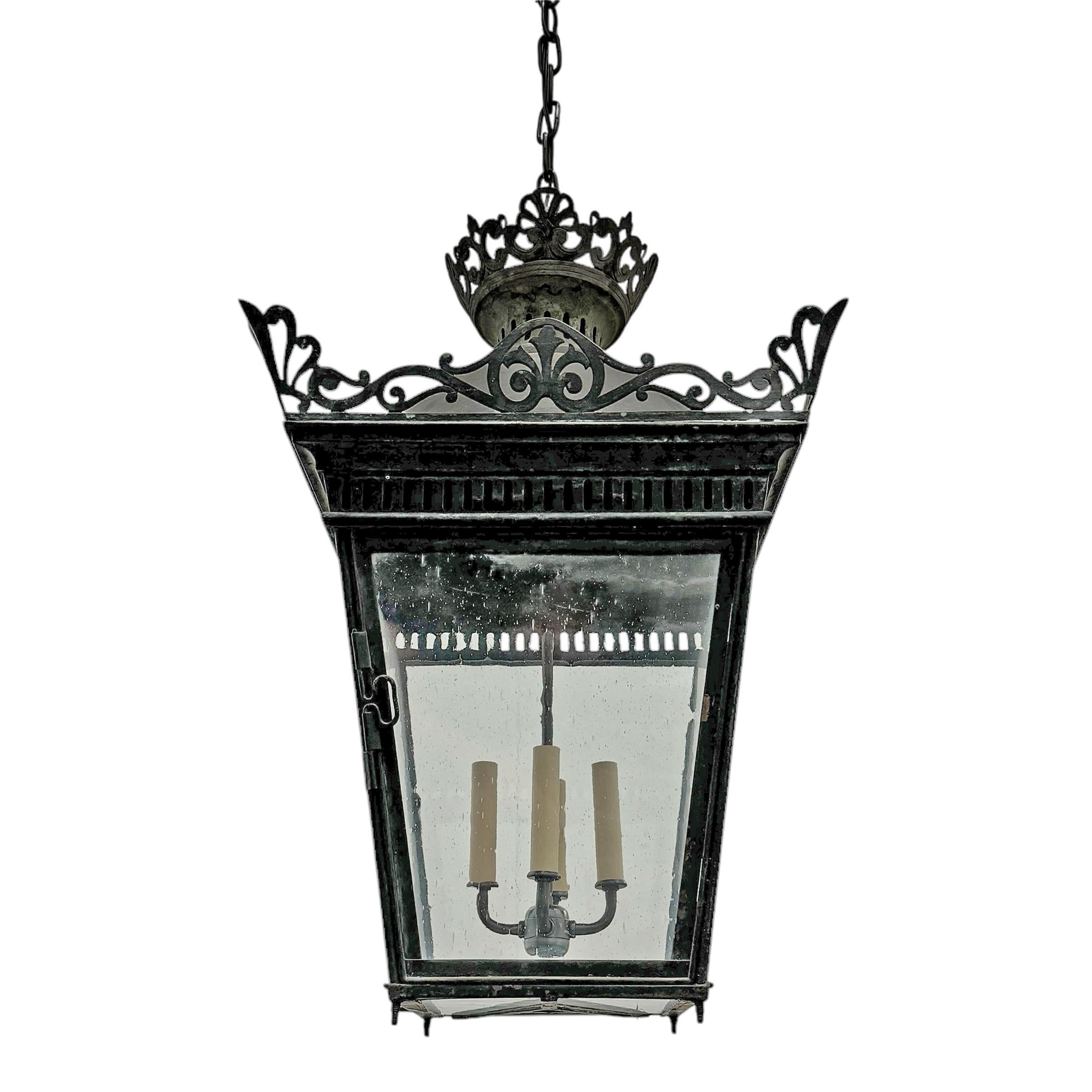 19th Century French Copper Lantern In Good Condition In Chicago, IL