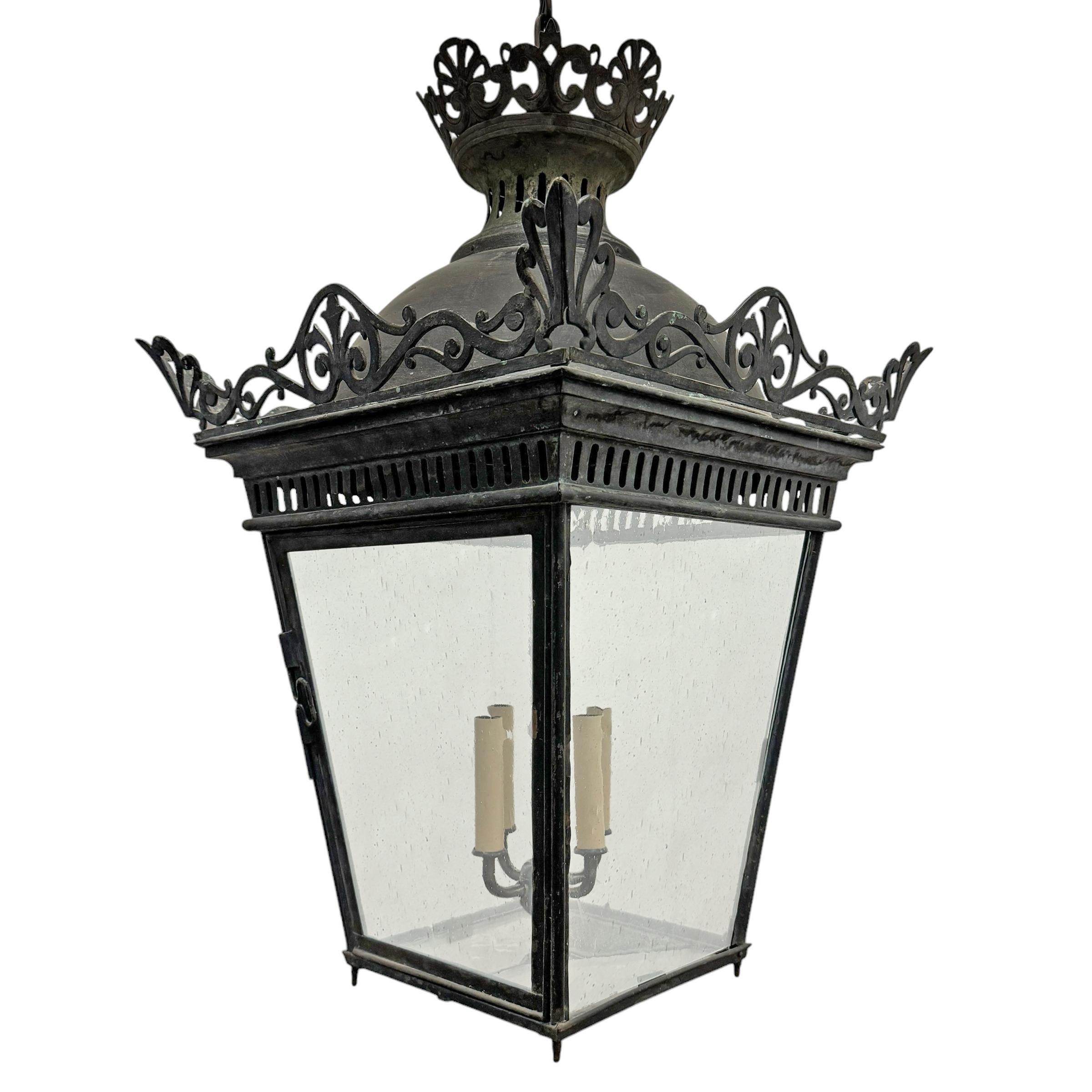 19th Century French Copper Lantern 1