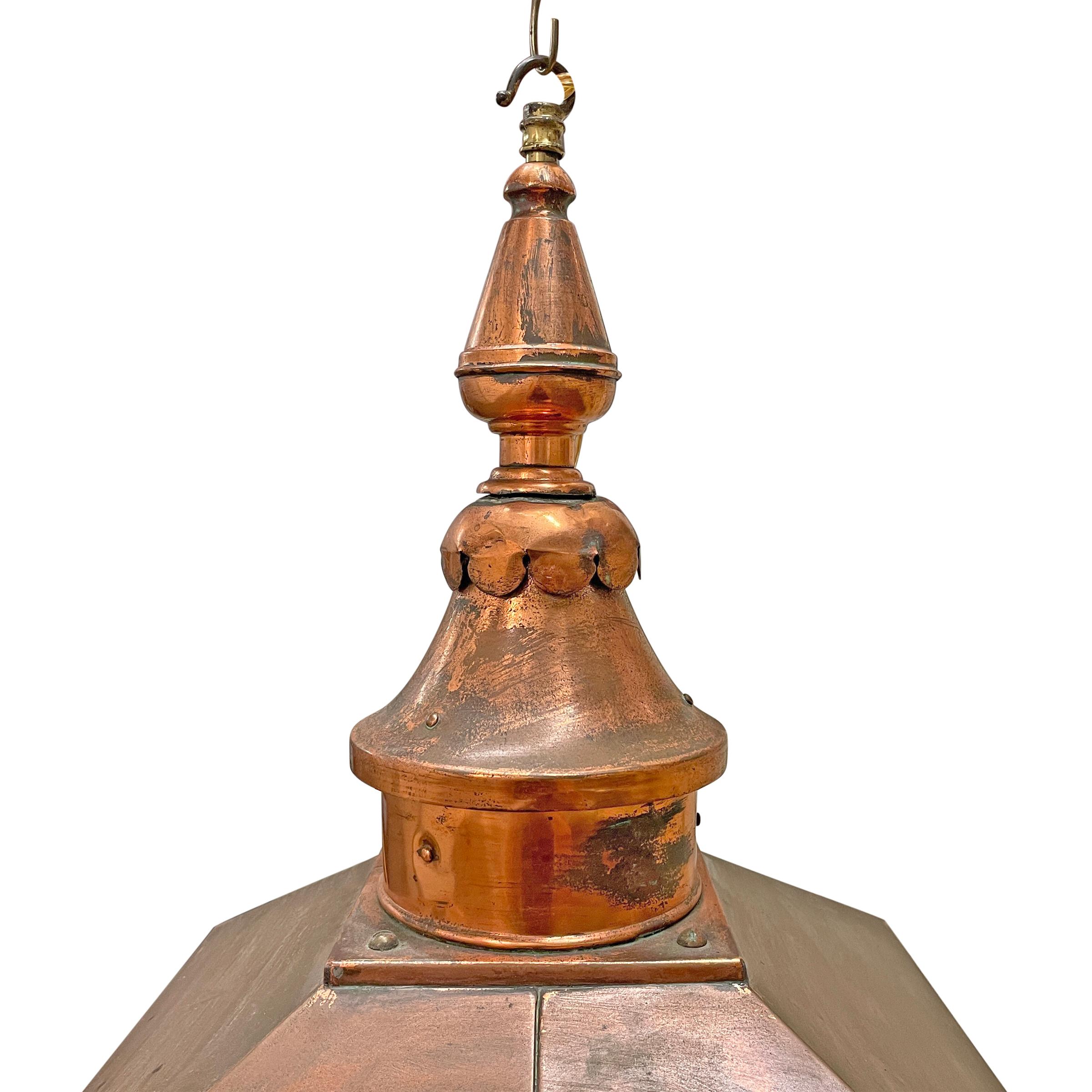 19th Century French Copper Lantern 2
