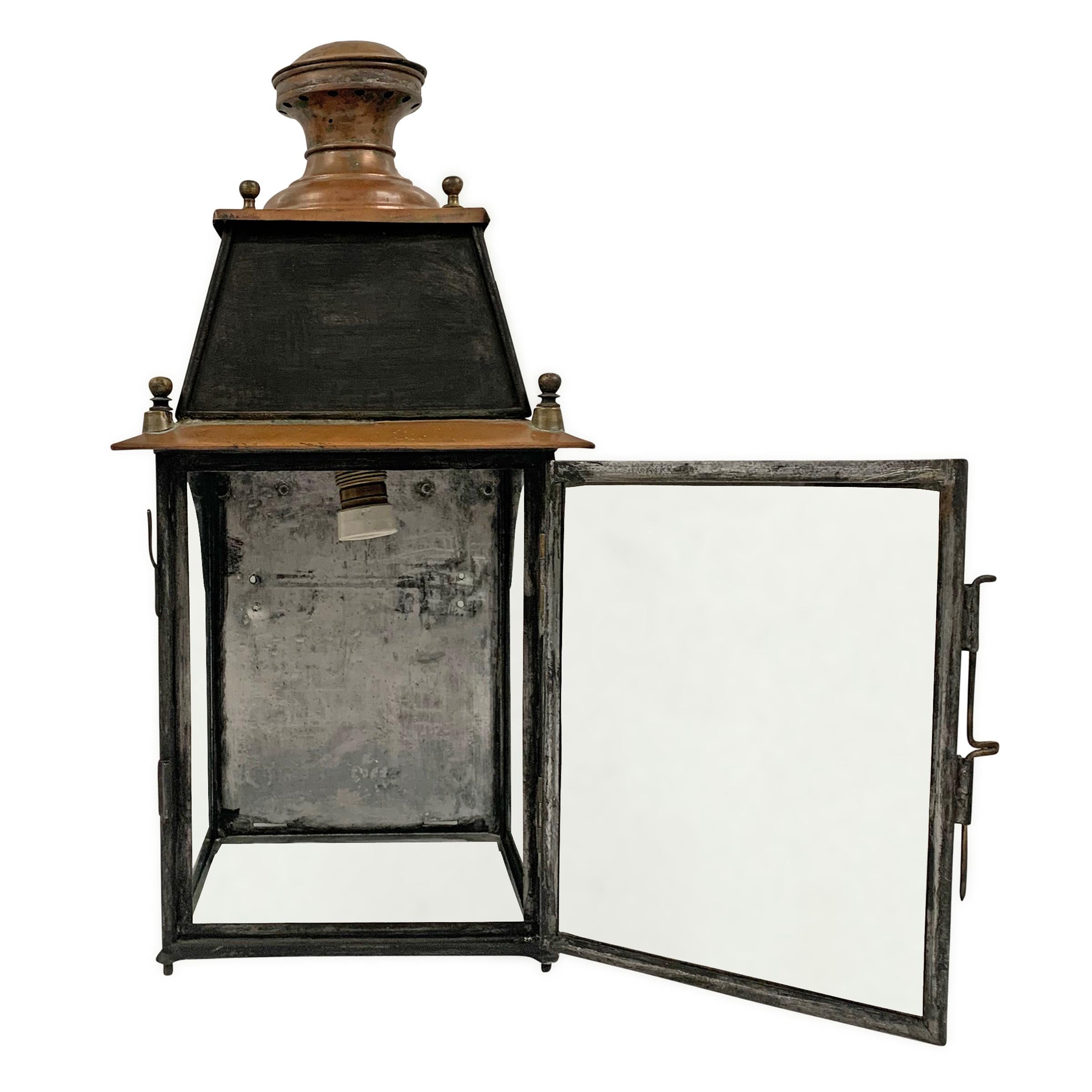 European 19th Century French Copper Lantern